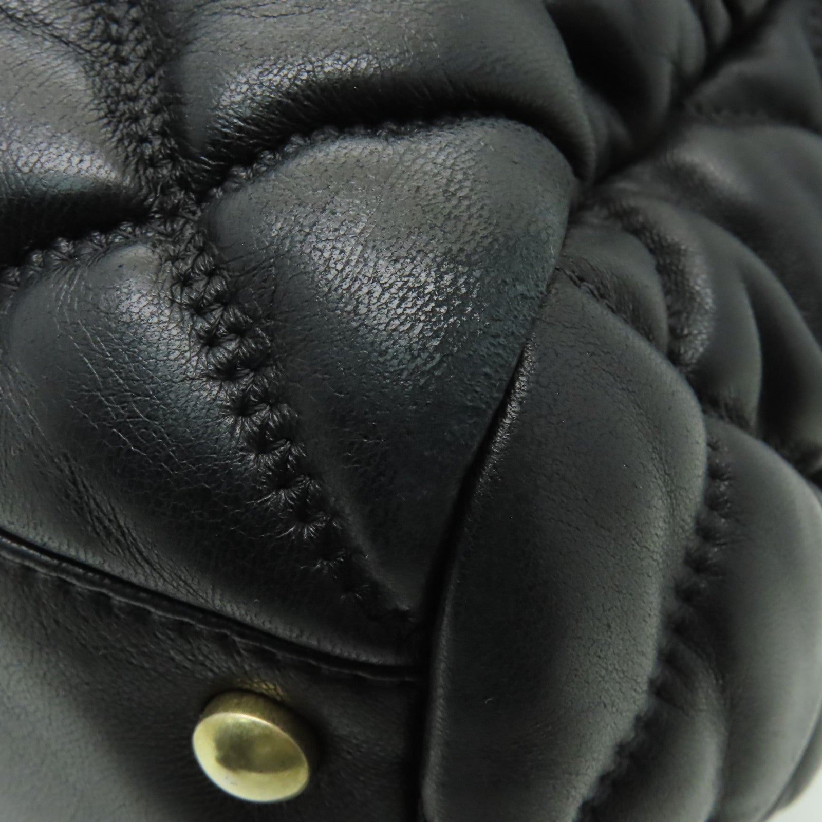 CHANEL **【清倉大減價】菱格皮革Bubble Bag金扣鏈帶肩背袋黑色