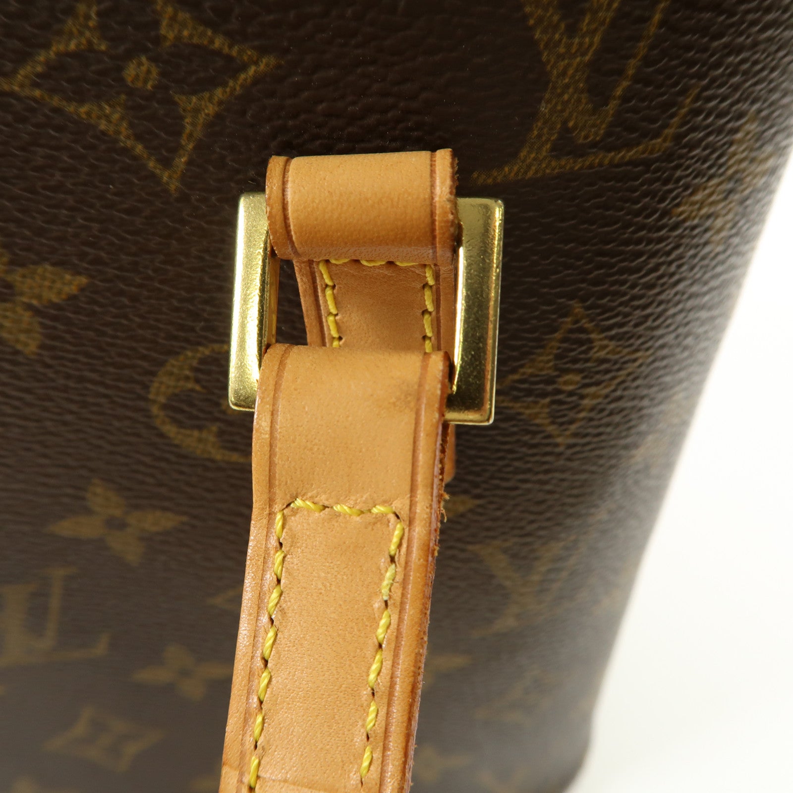 LOUIS VUITTON Monogram Vavin PM金扣手挽袋棕色