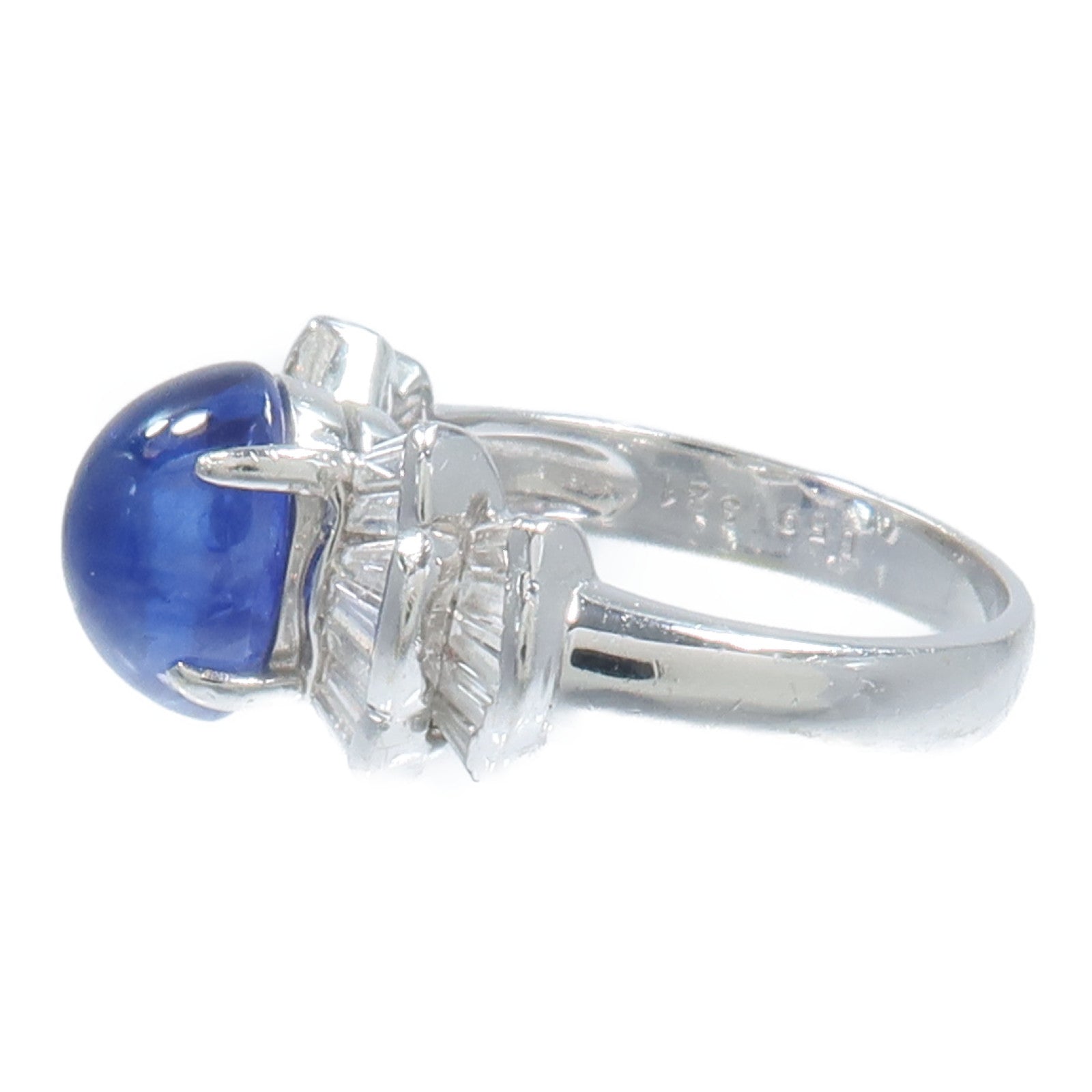 JEWELRY 18K白金Sapphire Diamond Ring藍寶石/鑽石戒指