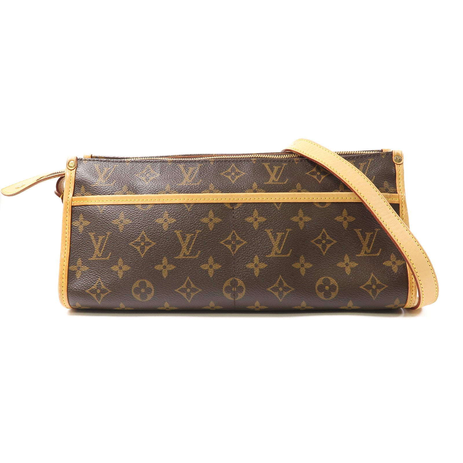 LOUIS VUITTON Monogram Popincourt Long金扣肩背袋啡色