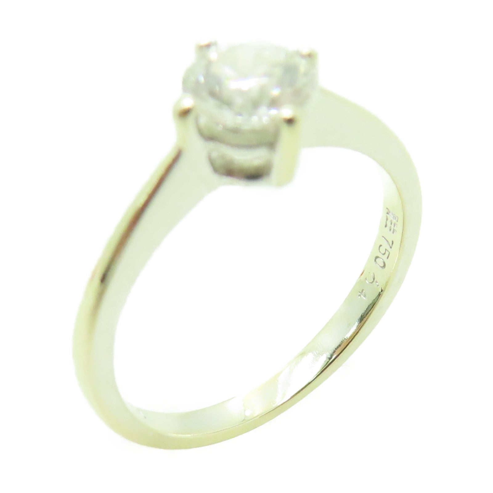 JEWELRY 【激減優惠】18白金Diamond Ring 0.59ct鑽石戒指US#5
