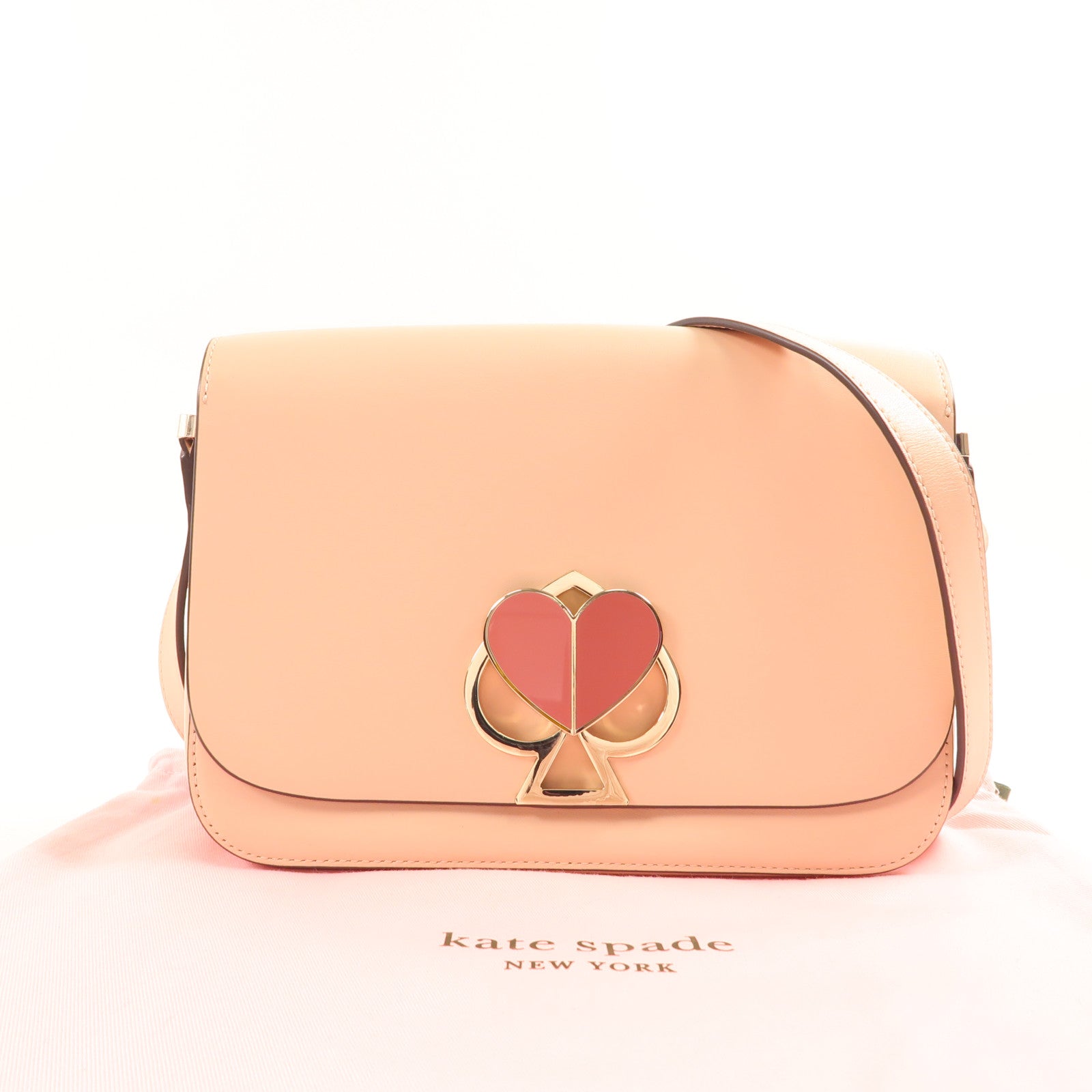 Kate Spade 牛皮皮革Shoulder Bag金扣肩背袋