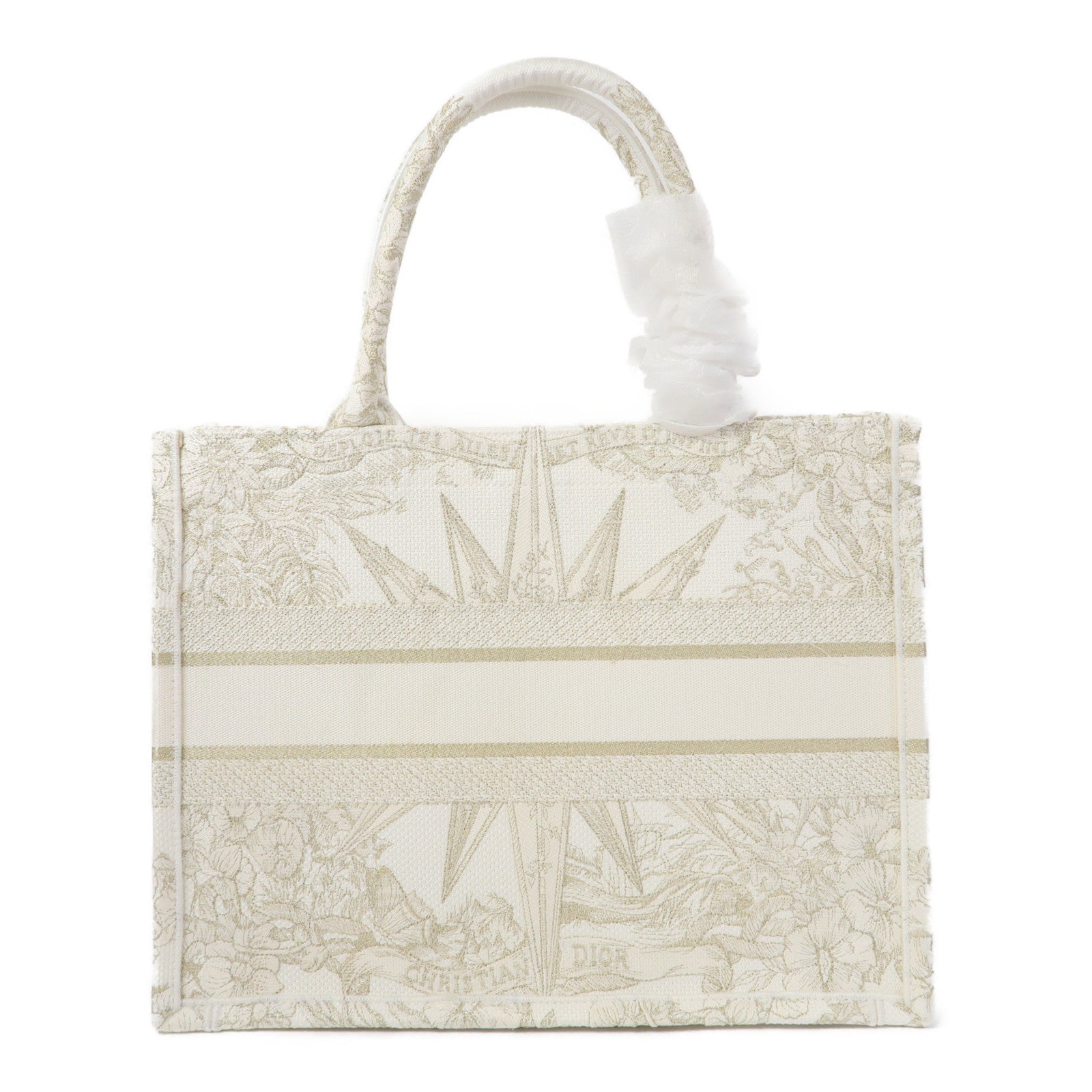 Dior 帆布Medium Reve d'Infini Book Tote Bag手挽袋白色