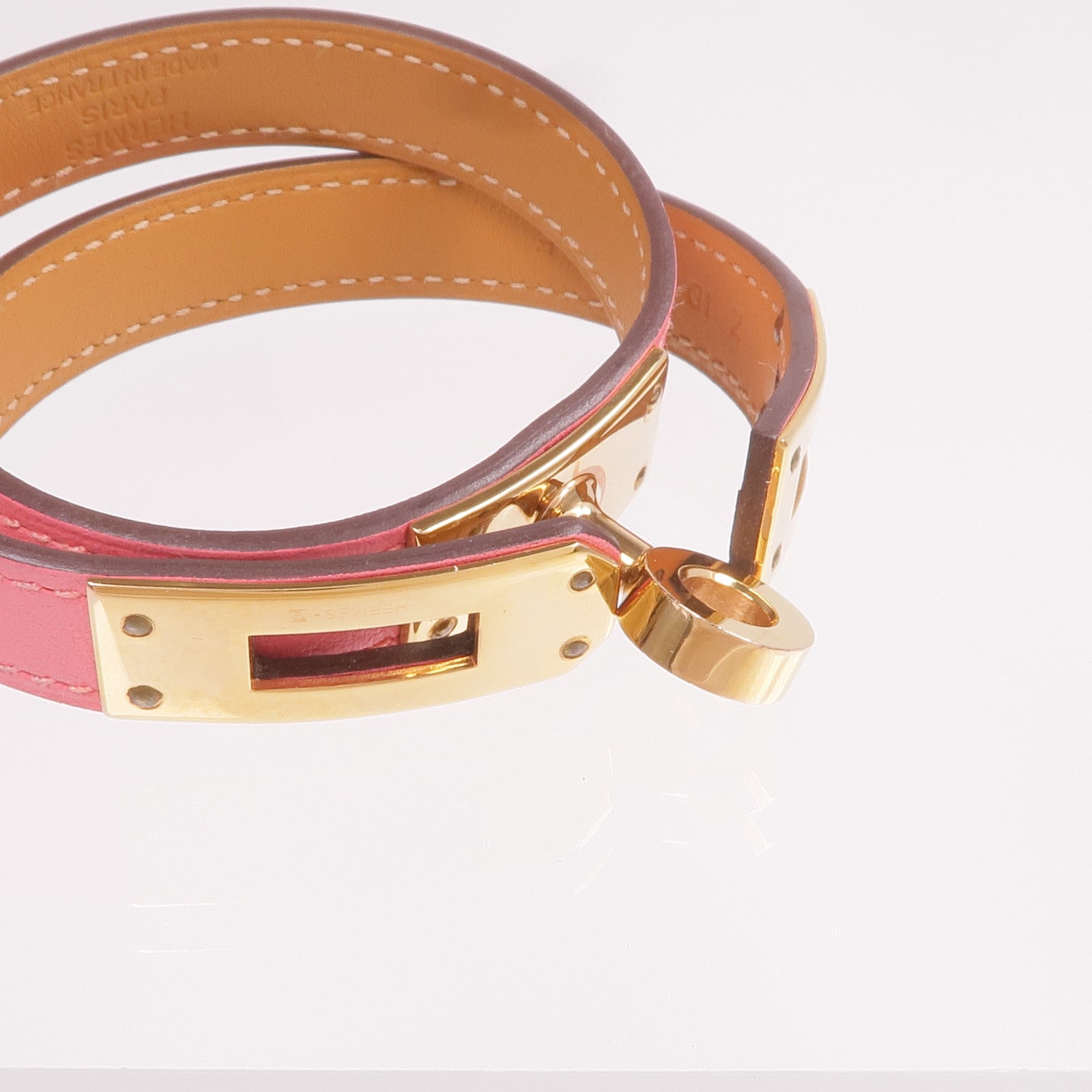 HERMES 【激減優惠】Swift皮革Kelly Double Tour Bracelet手鐲