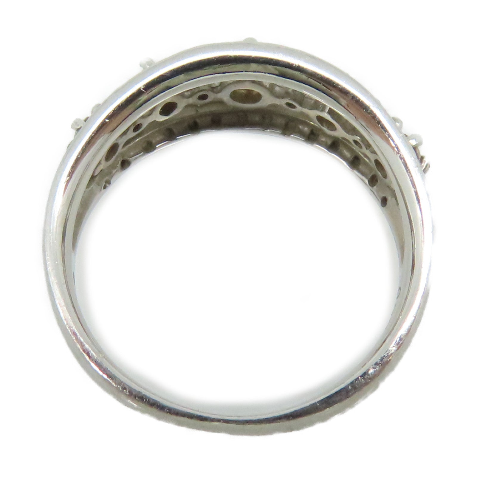 JEWELRY 【激減優惠】PT900鉑金/0.32ct/0.19鑽石Diamond Ring戒指US#5.5