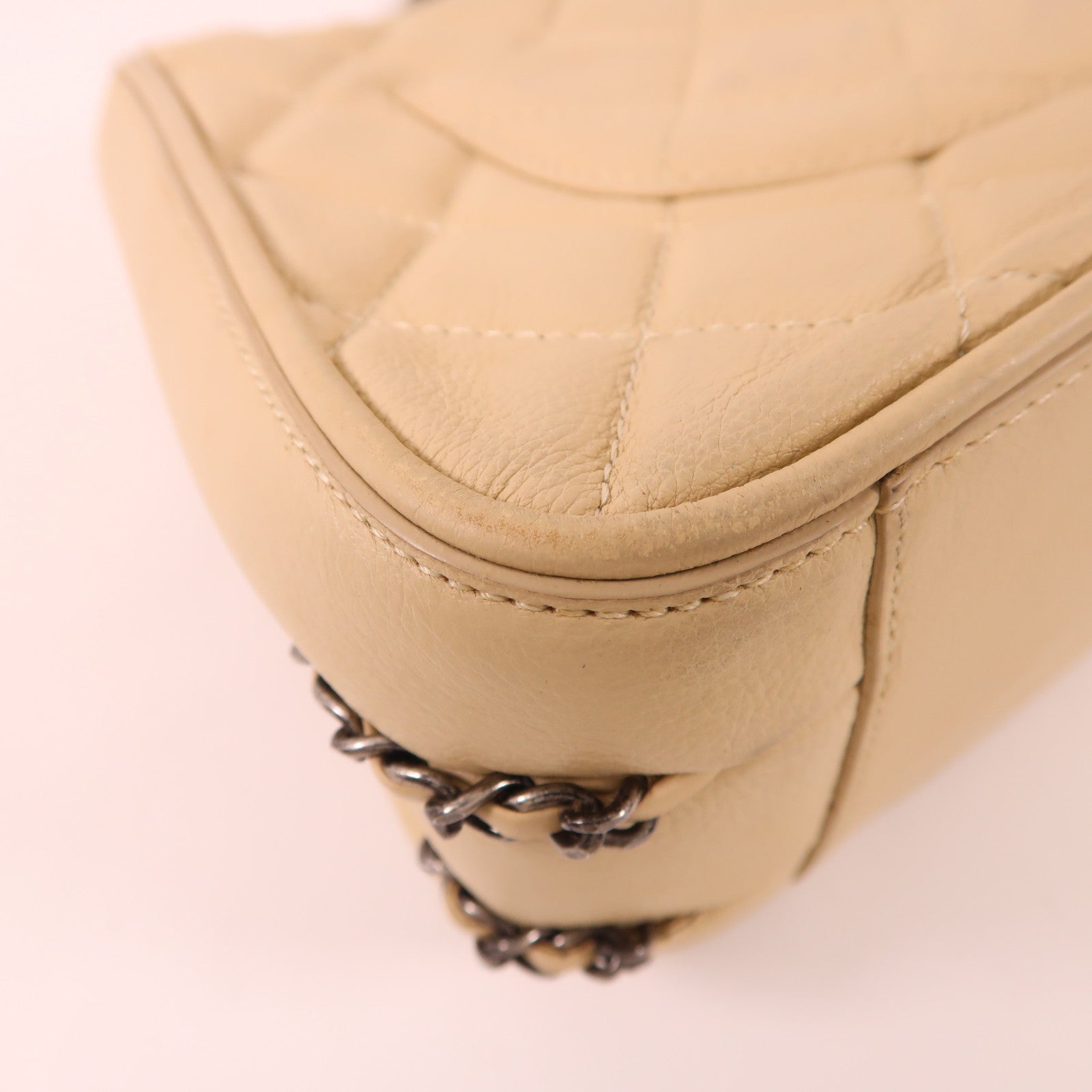 CHANEL 牛皮皮革Chain Shoulder Bag鏈帶肩背袋