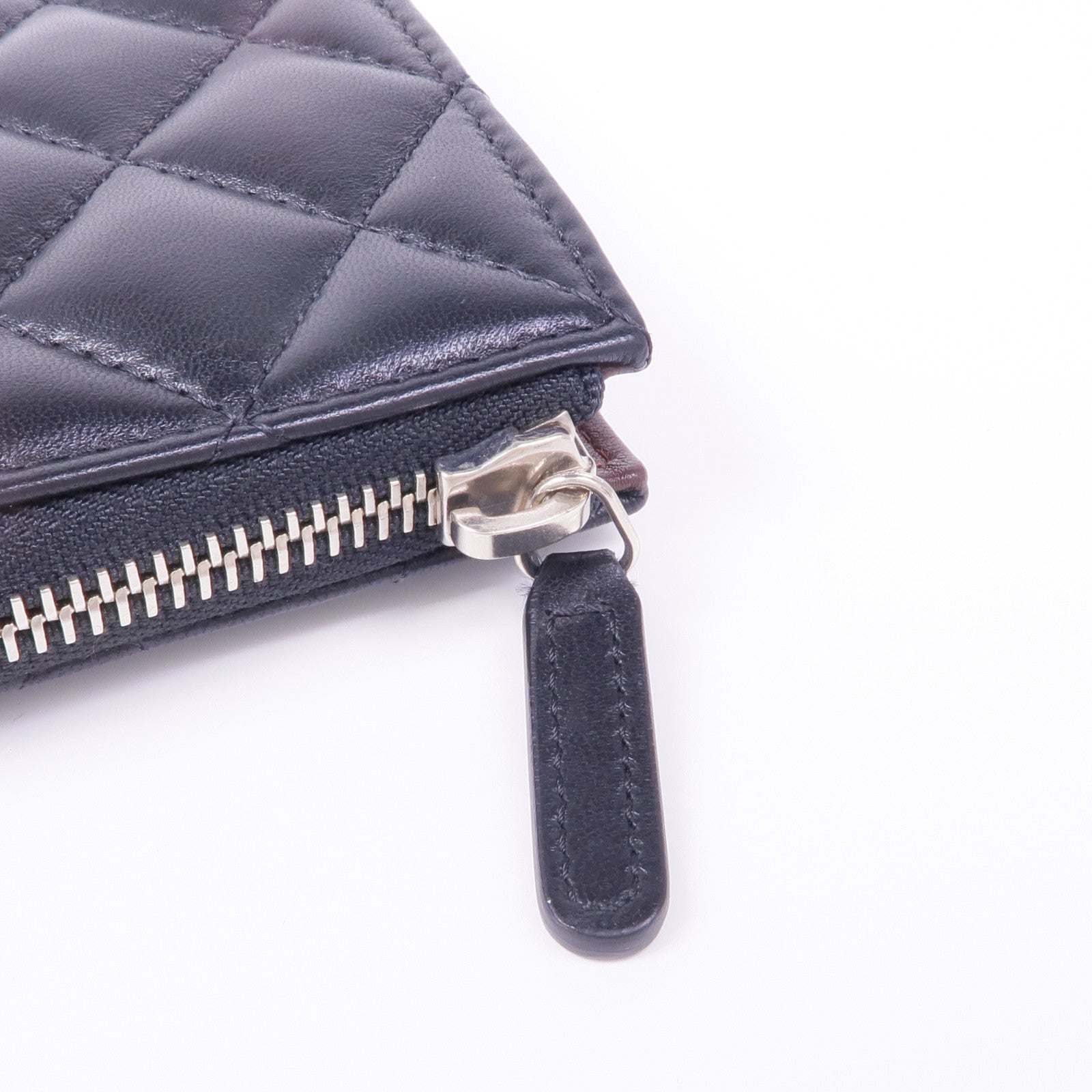 CHANEL 羊皮皮革Wallet銀扣長錢包