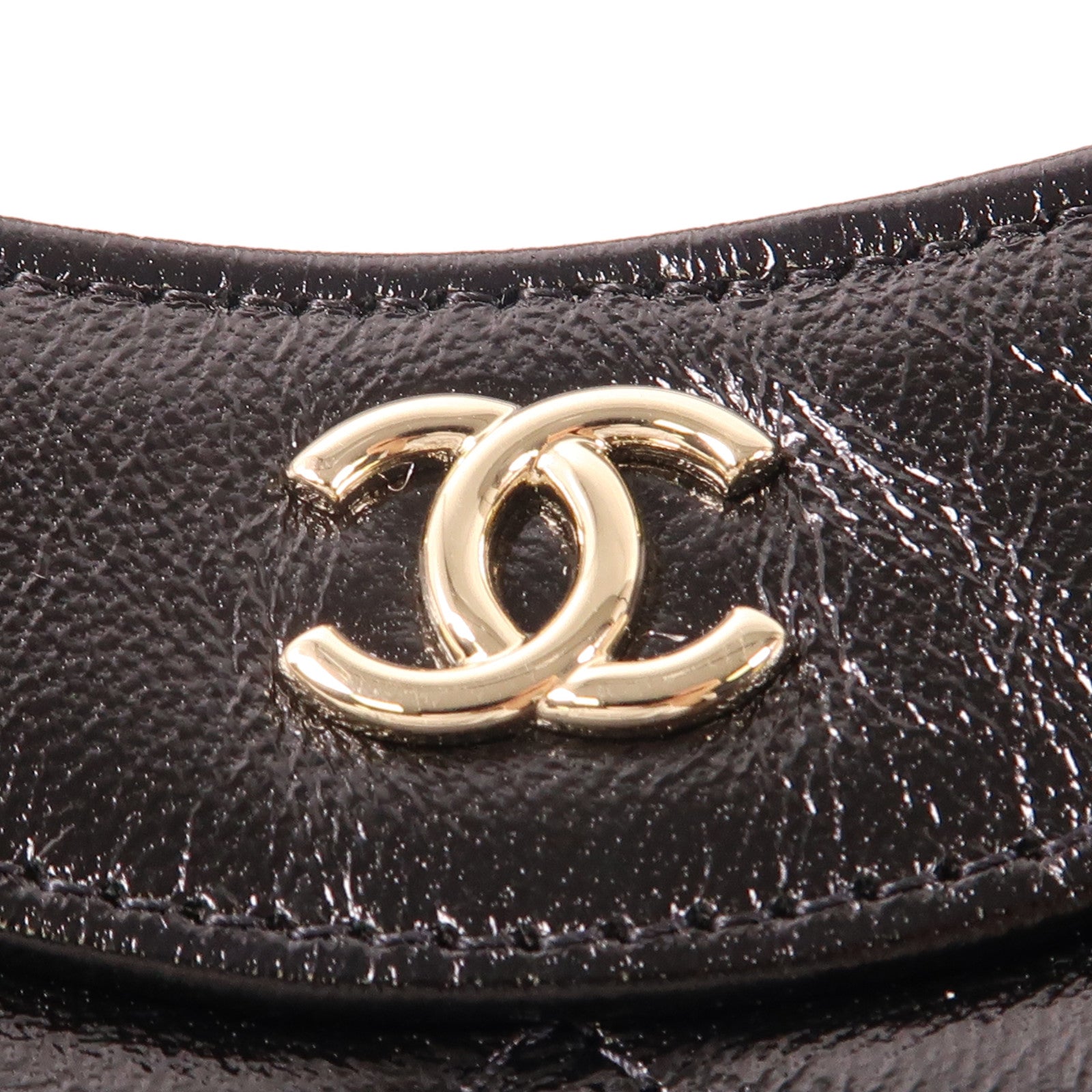 CHANEL 皮革Nano 31銀扣鏈帶肩背袋