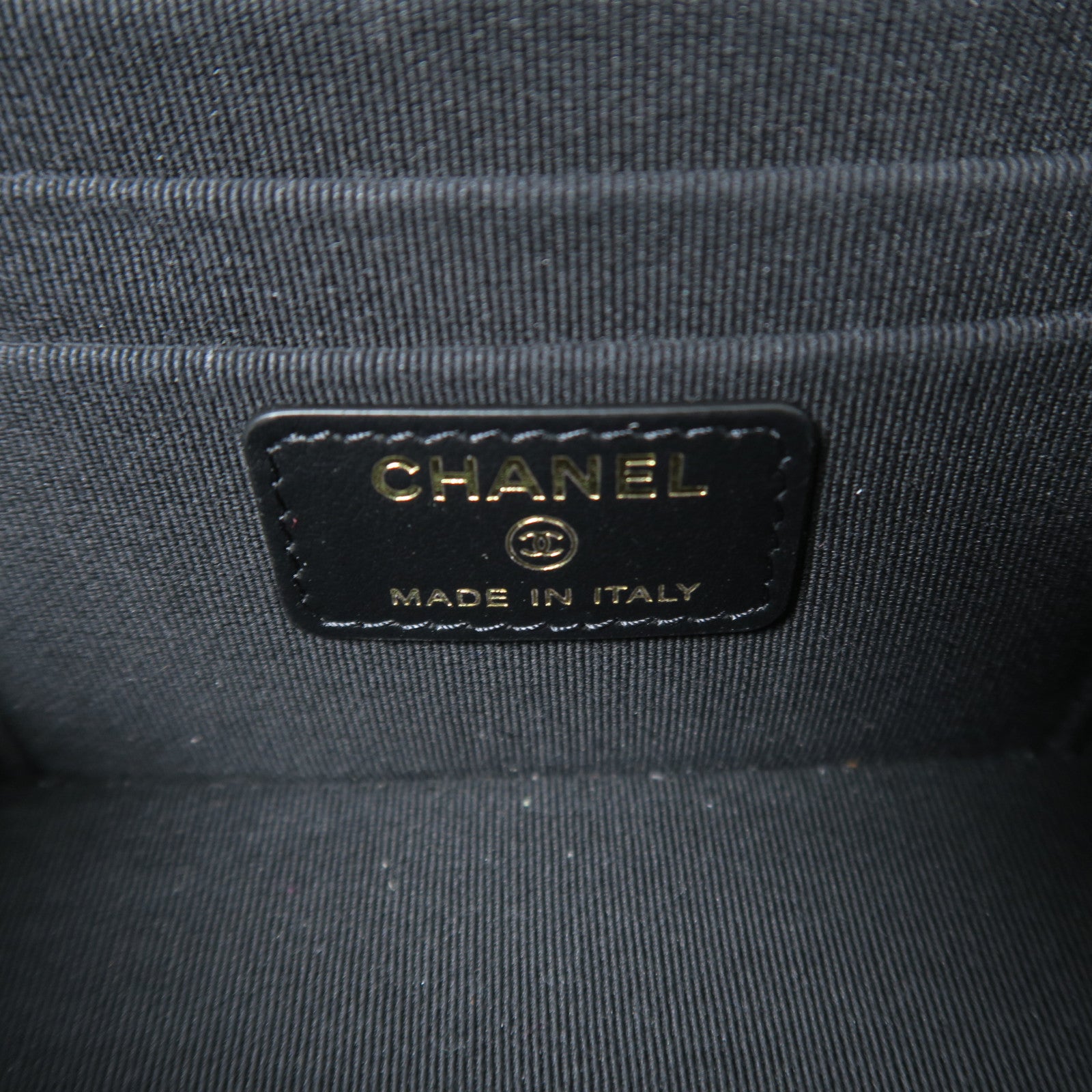 CHANEL **【激減優惠】菱格羊皮皮革Chain Shoulder金扣鏈帶肩背袋黑色