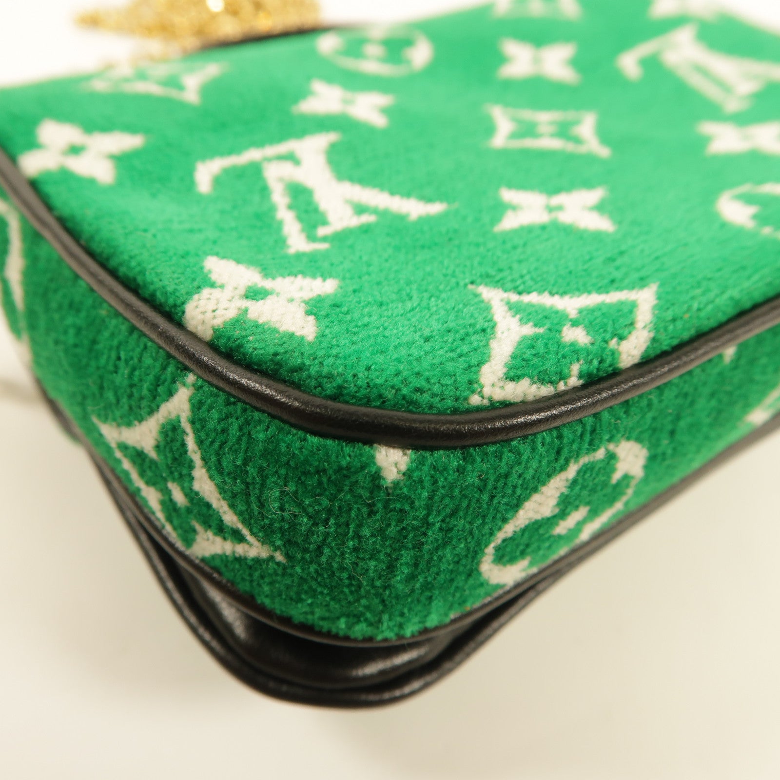 LOUIS VUITTON Monogram jacquard velvet Micro Metis手挽肩背兩用袋