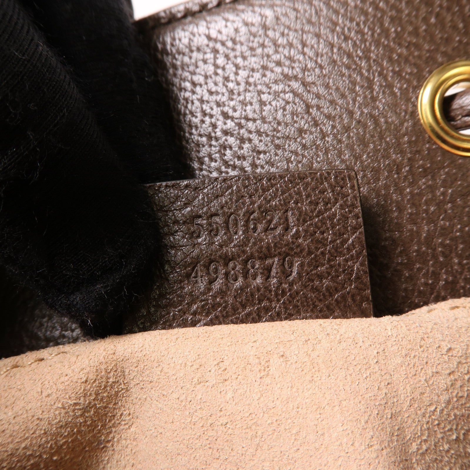 GUCCI 塗層帆布Ophidia Small Bucket Bag金扣手挽肩背兩用袋棕色