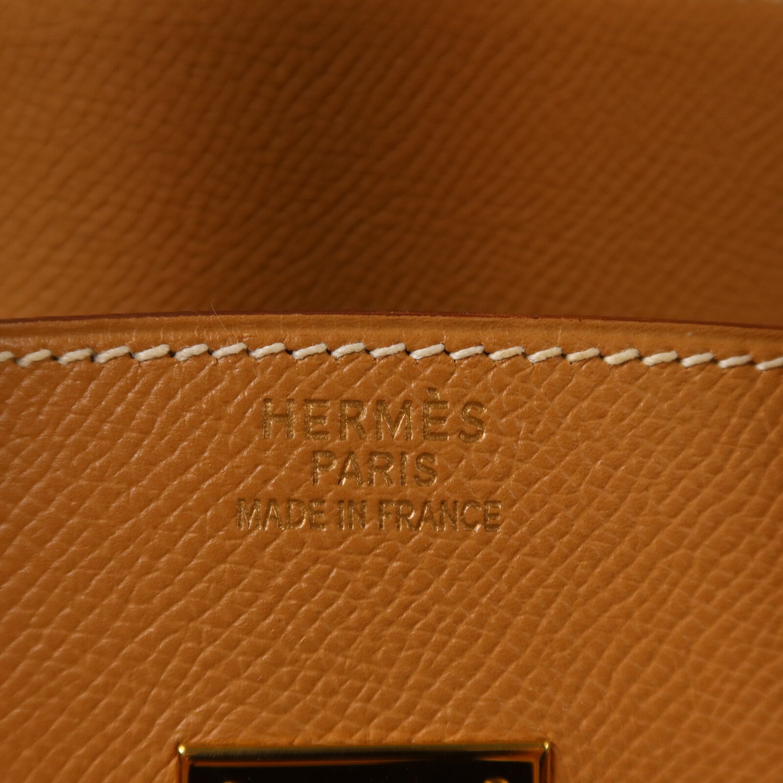 HERMES Epsom皮革Birkin 35手挽袋Gold