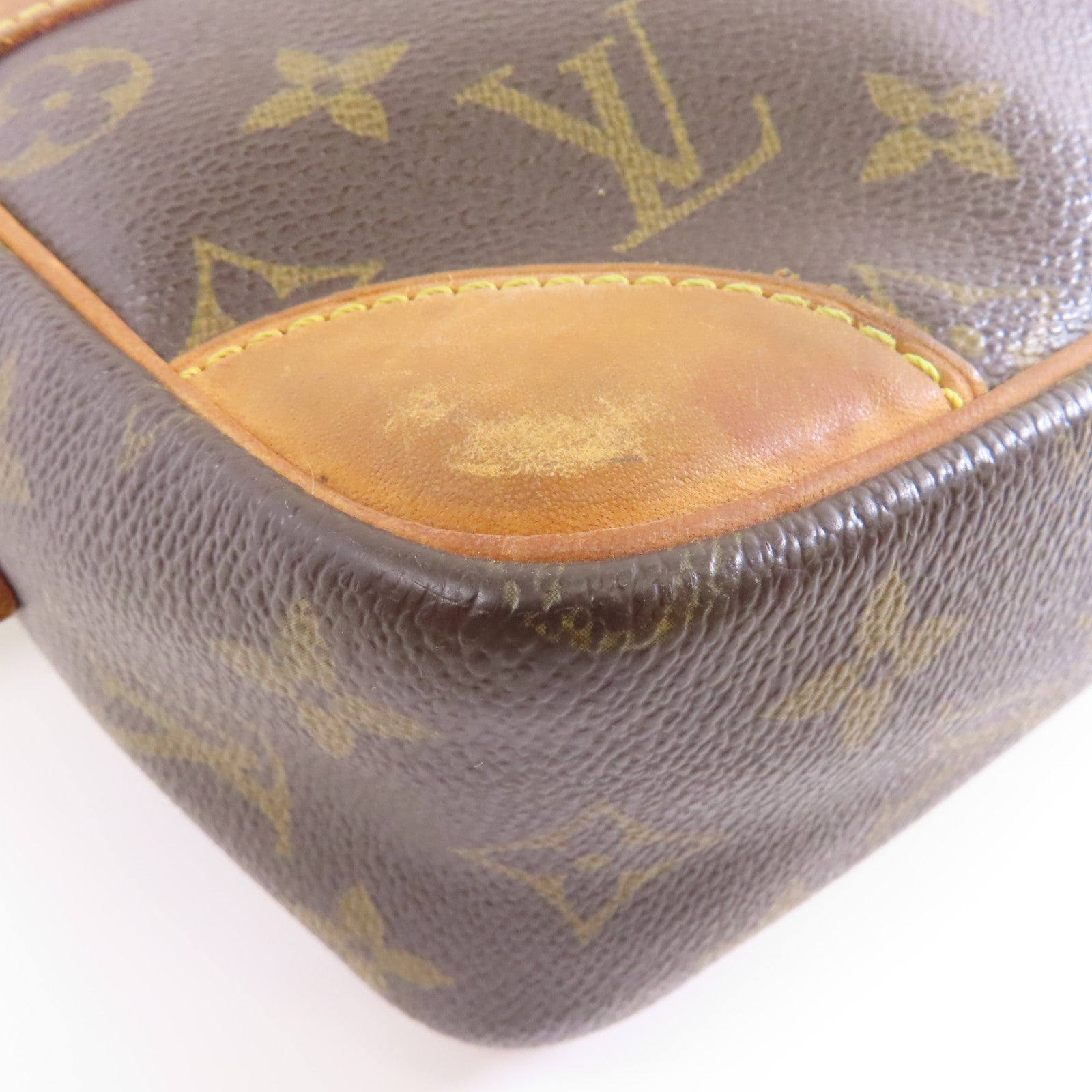LOUIS VUITTON Monogram Trocadero 27金扣肩背袋棕色