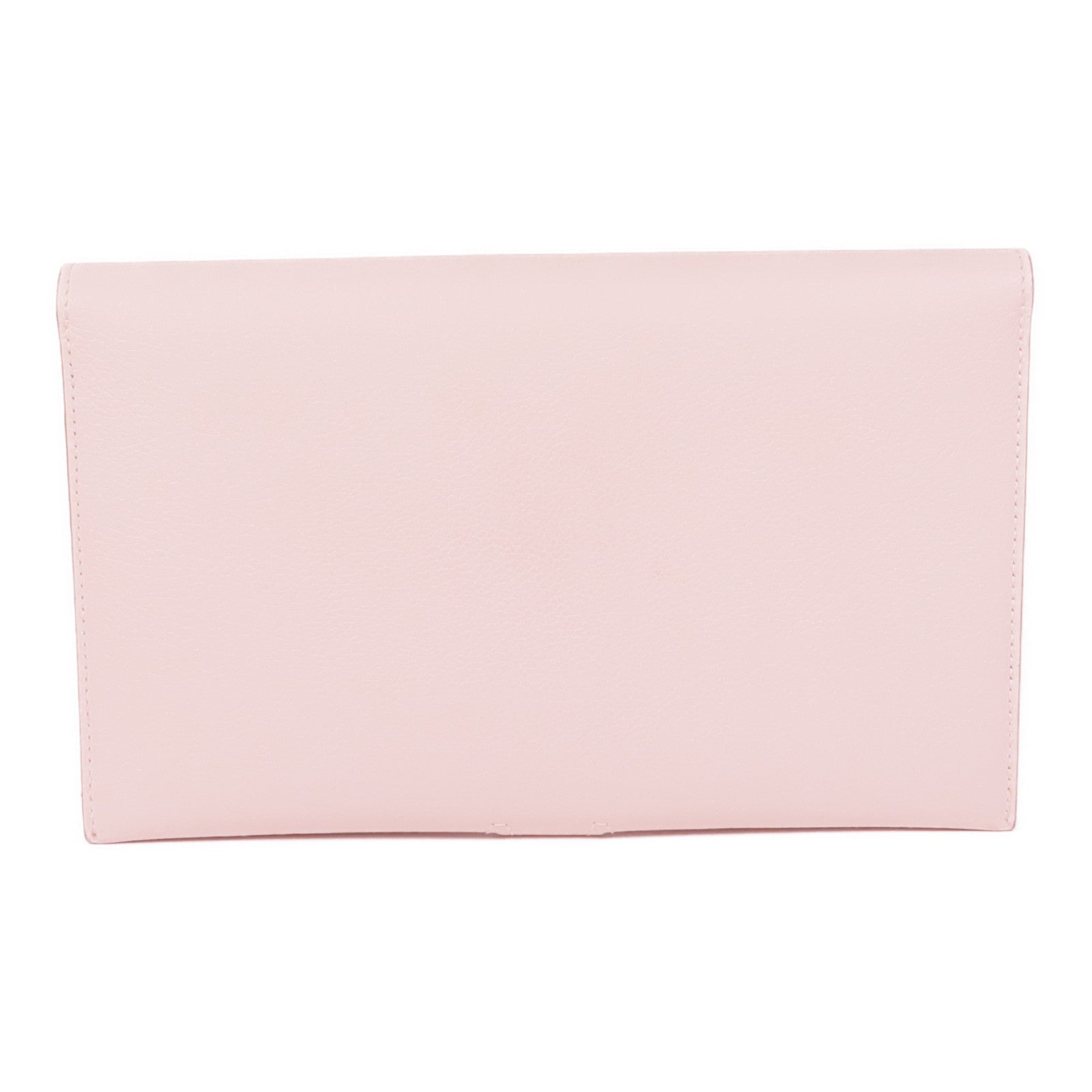 HERMES Evercolor皮革R.M.S Toutenmain銀扣錢包Mauve Pale