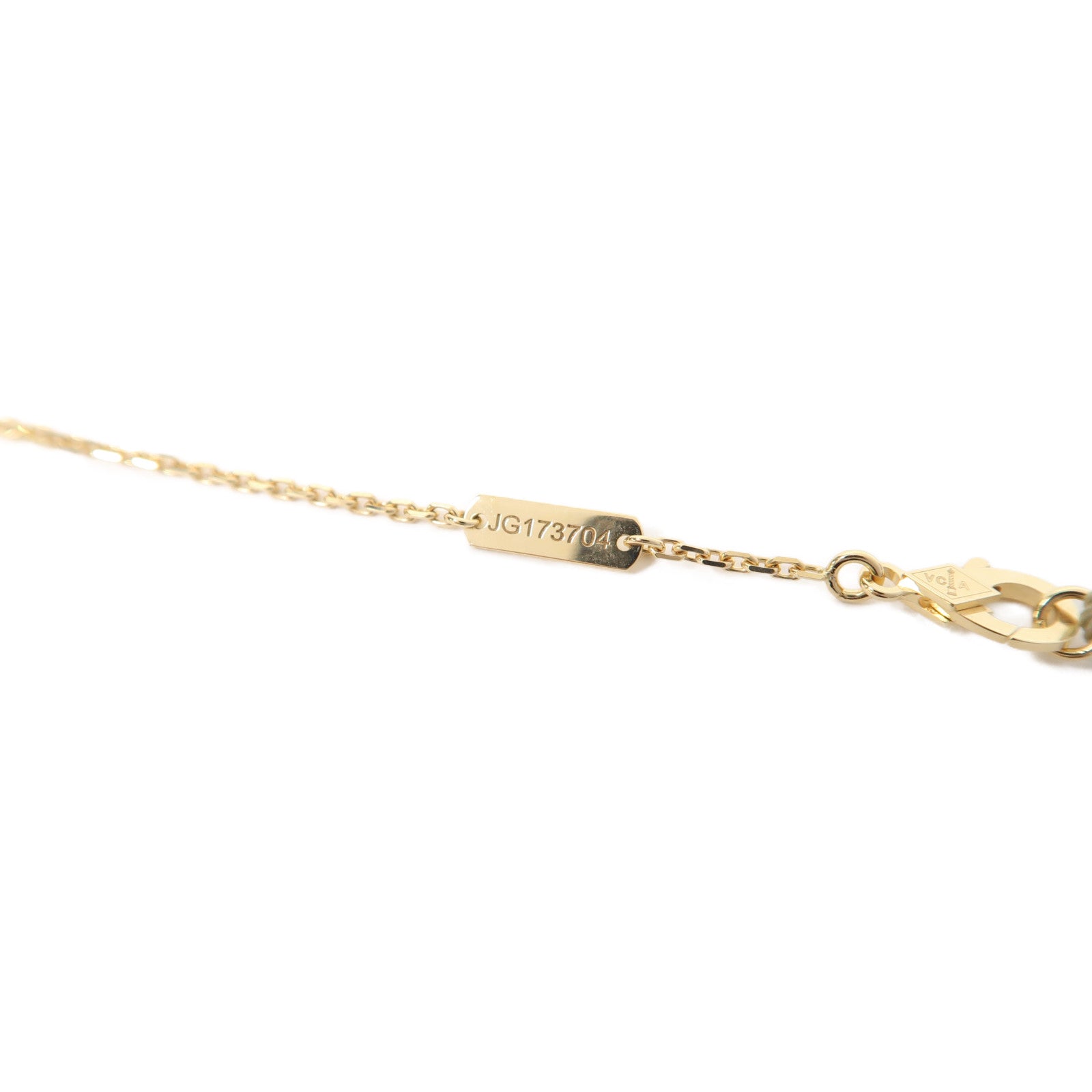 Van Cleef & Arpels 18K黃金Vintage Alhambra Pendant Necklace項鍊
