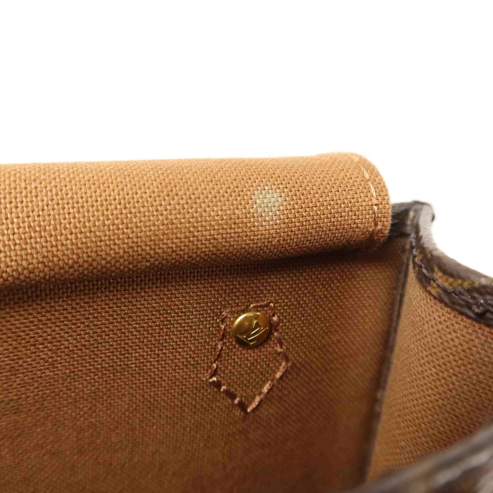 LOUIS VUITTON Monogram Petit Sac Plat手挽肩背兩用袋