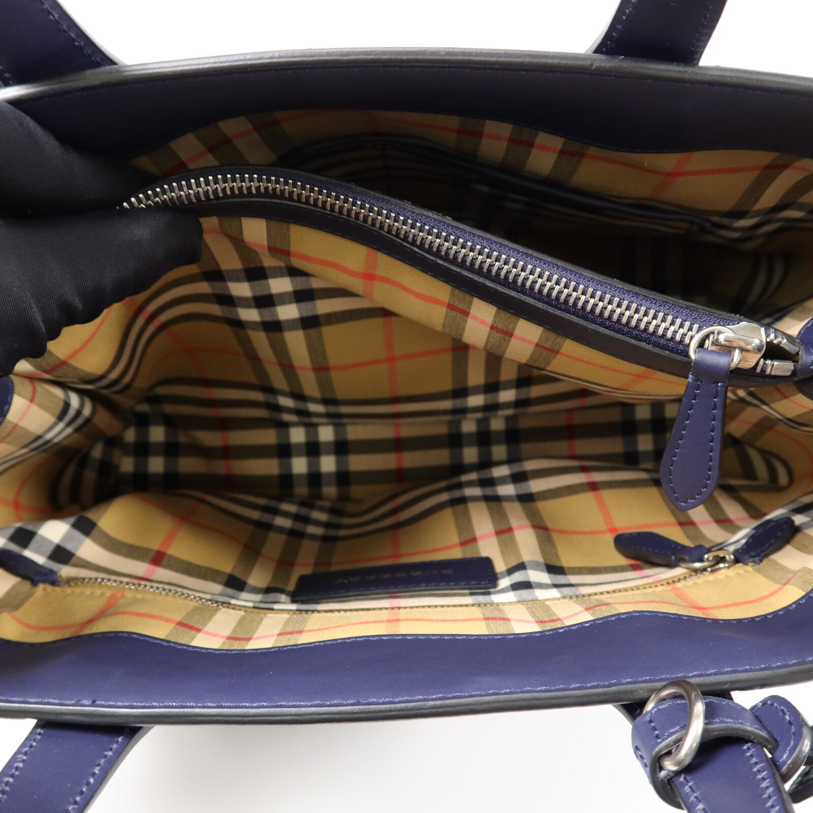 BURBERRY 牛皮皮革Banner Small Perforated Tote手挽肩背兩用袋