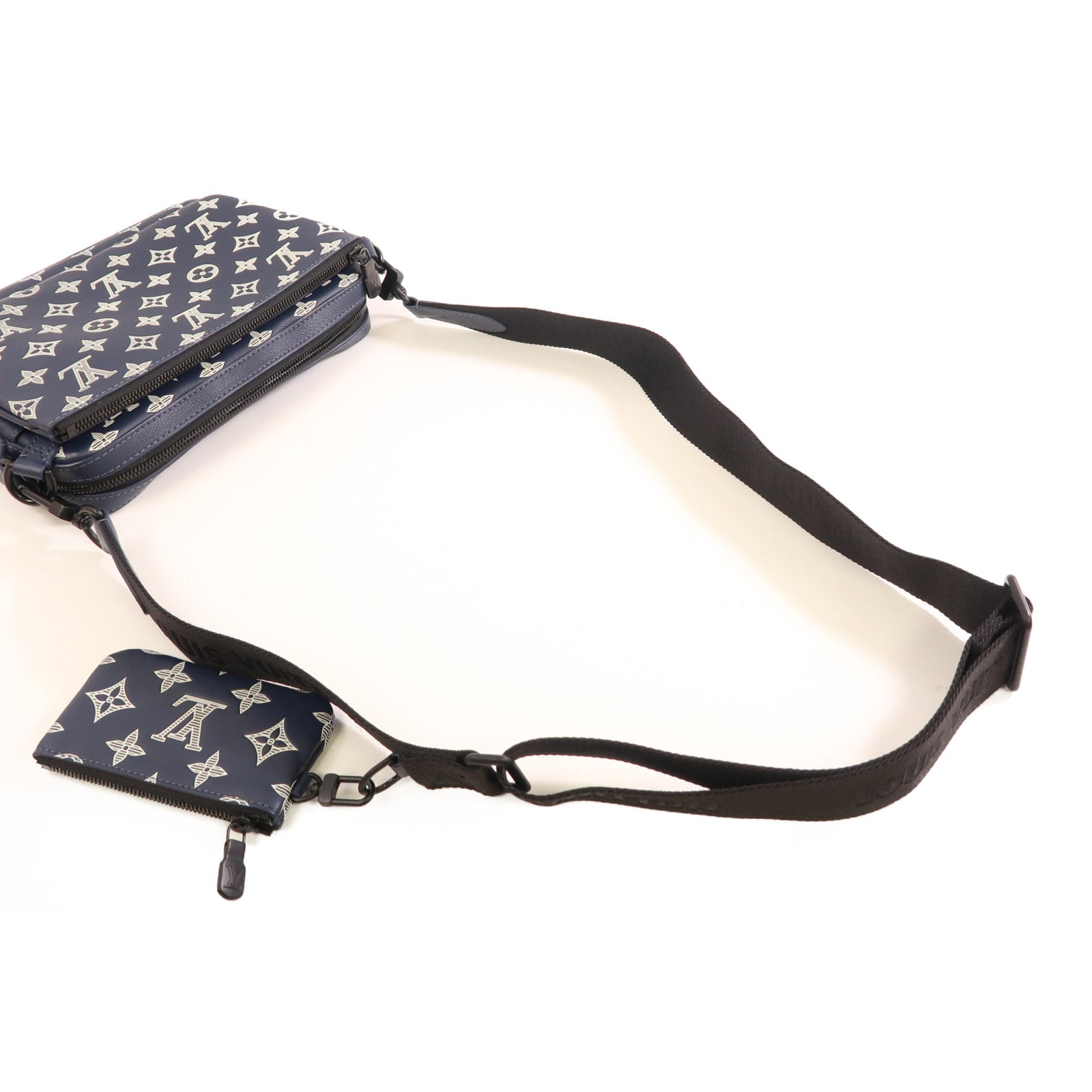 LOUIS VUITTON【激減優惠】 Monogram Shadow Trio Messenger肩背袋