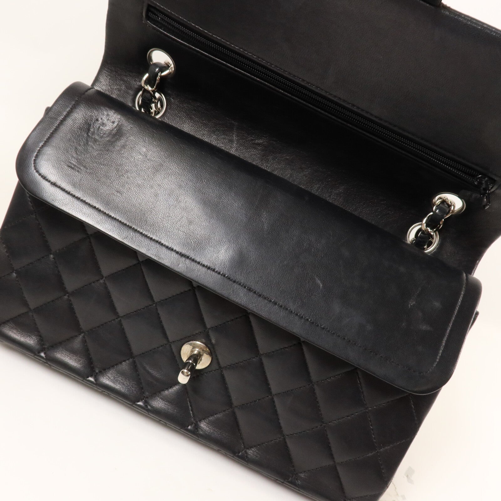 CHANEL 羊皮皮革Vintage Classic 25鏈帶肩背袋