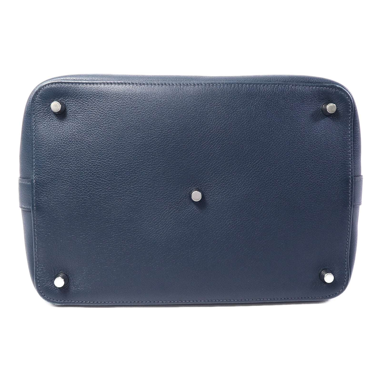 HERMES Evercolor皮革Toolbox 26手挽肩背兩用袋Bleu Ocean