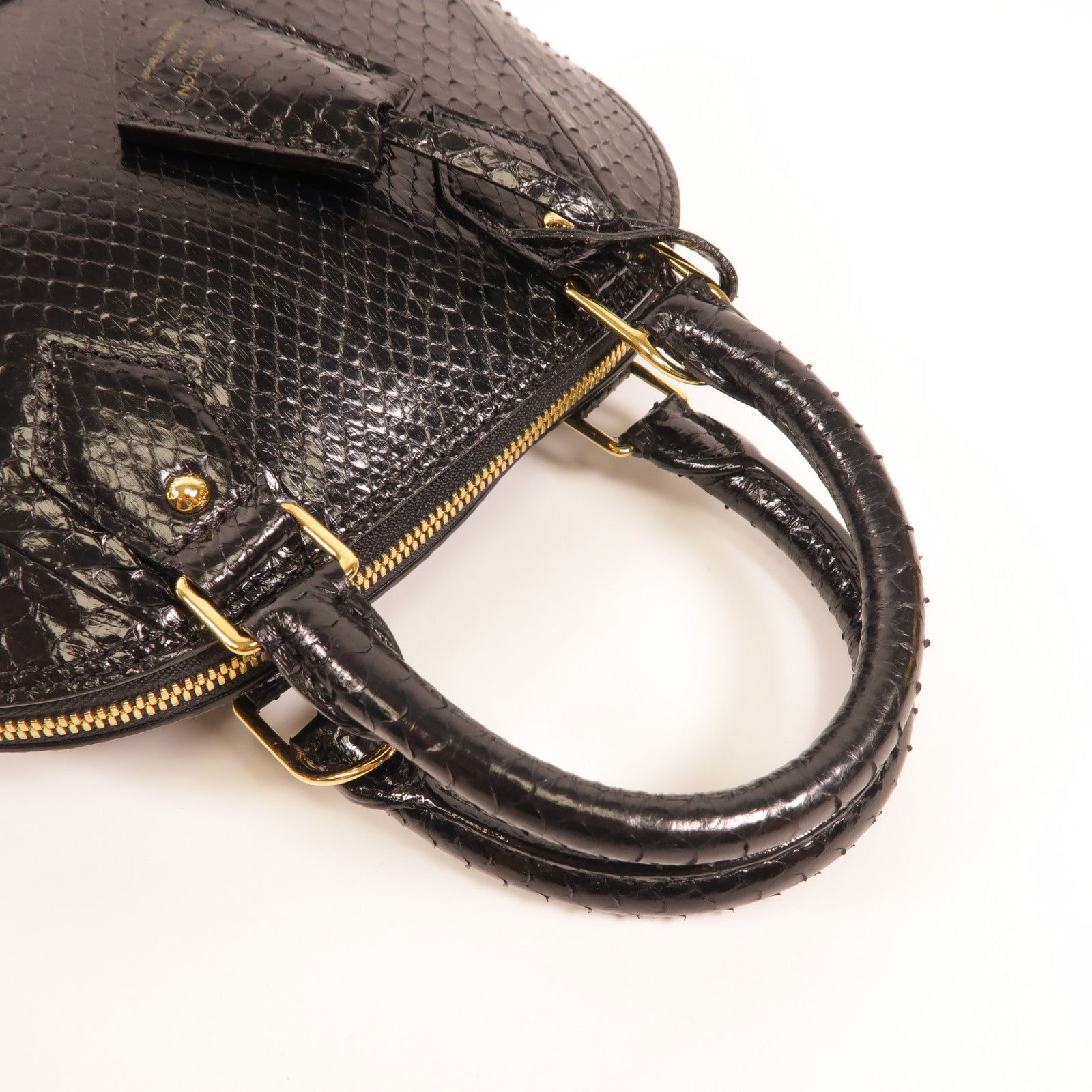 LOUIS VUITTON 【激減優惠】蛇皮皮革Alma BB金扣手挽袋