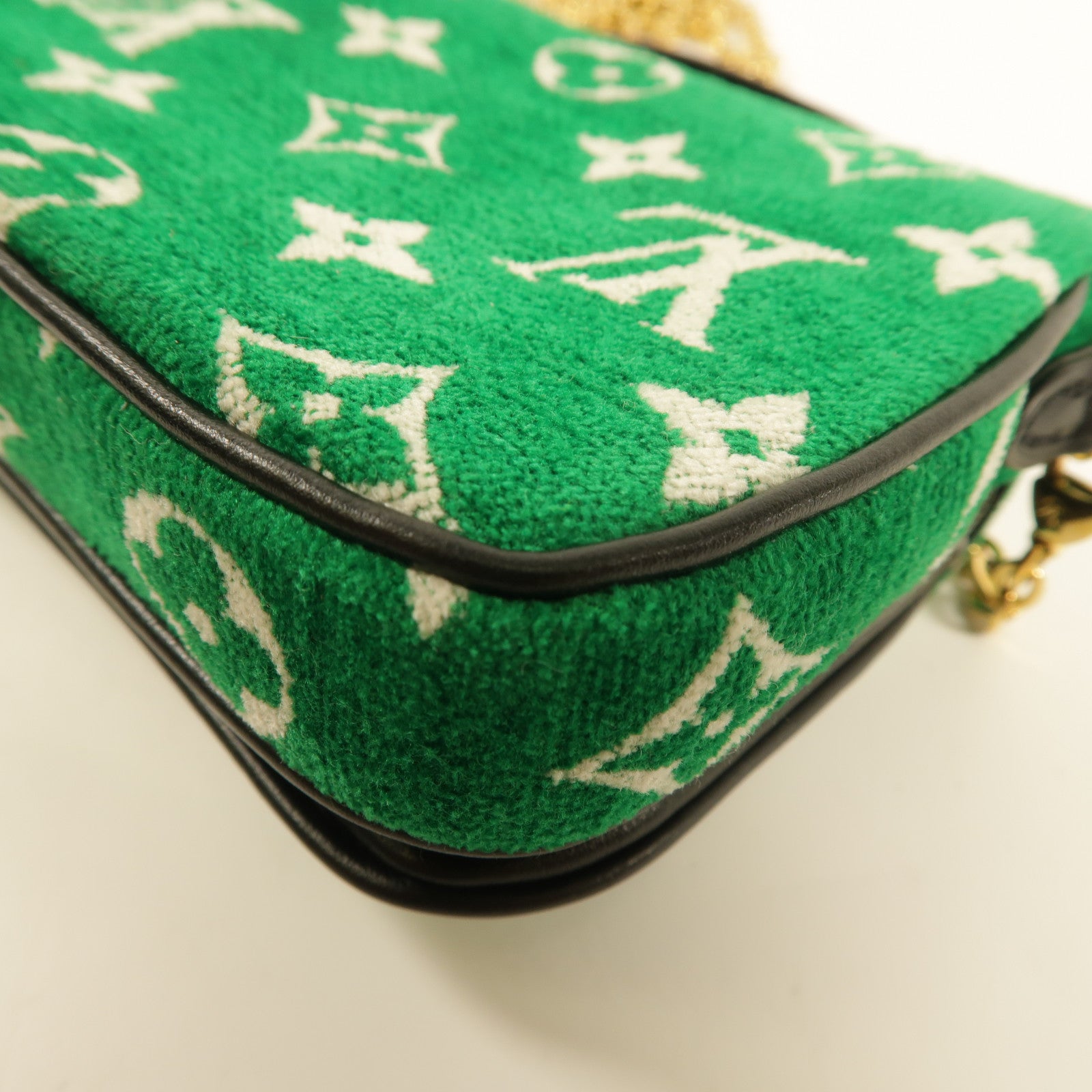 LOUIS VUITTON Monogram jacquard velvet Micro Metis手挽肩背兩用袋