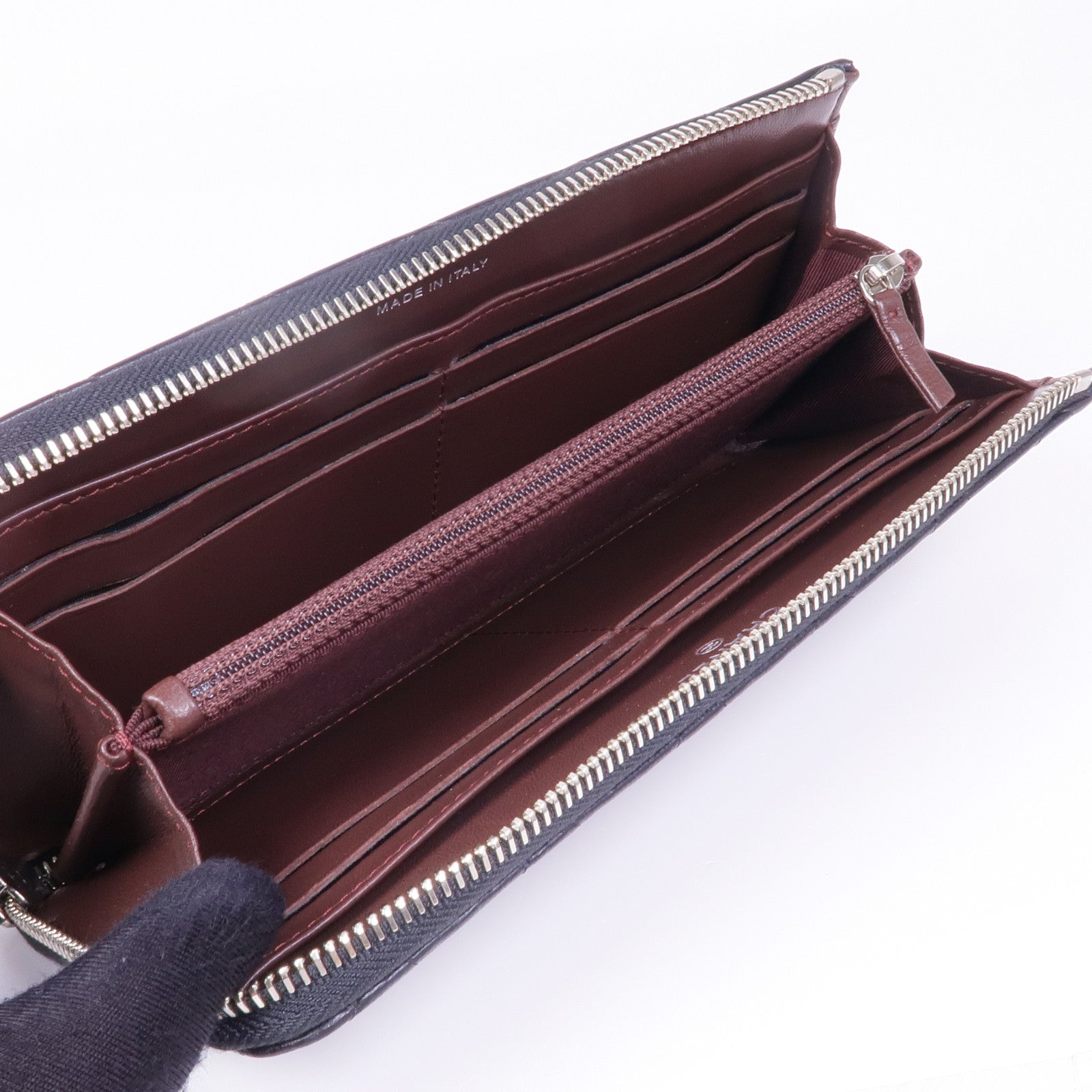 CHANEL 羊皮皮革Wallet銀扣長錢包