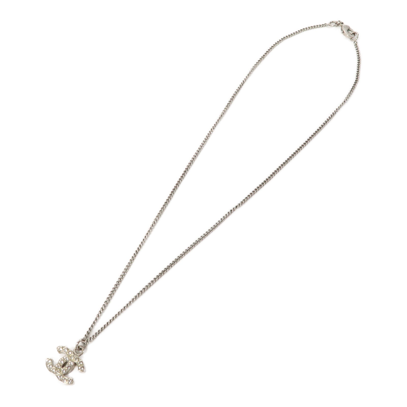 CHANEL 金屬Necklace項鍊銀色