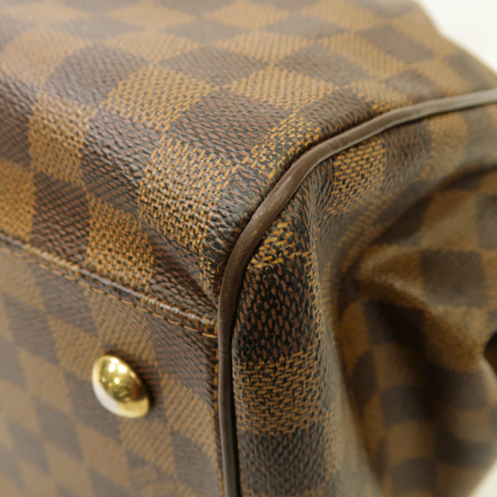 LOUIS VUITTON 【激減優惠】Damier Trevi GM金扣手挽肩背兩用袋啡色