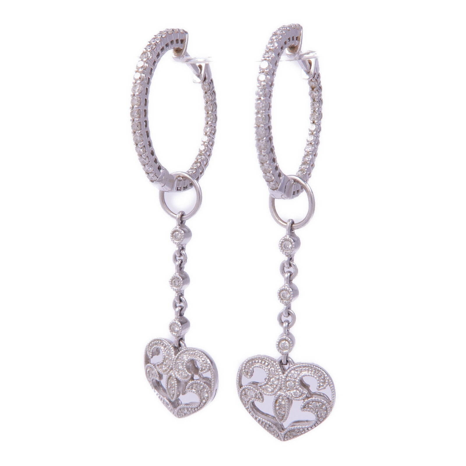 JEWELRY 18K白金Diamond Earrings鑽石耳環