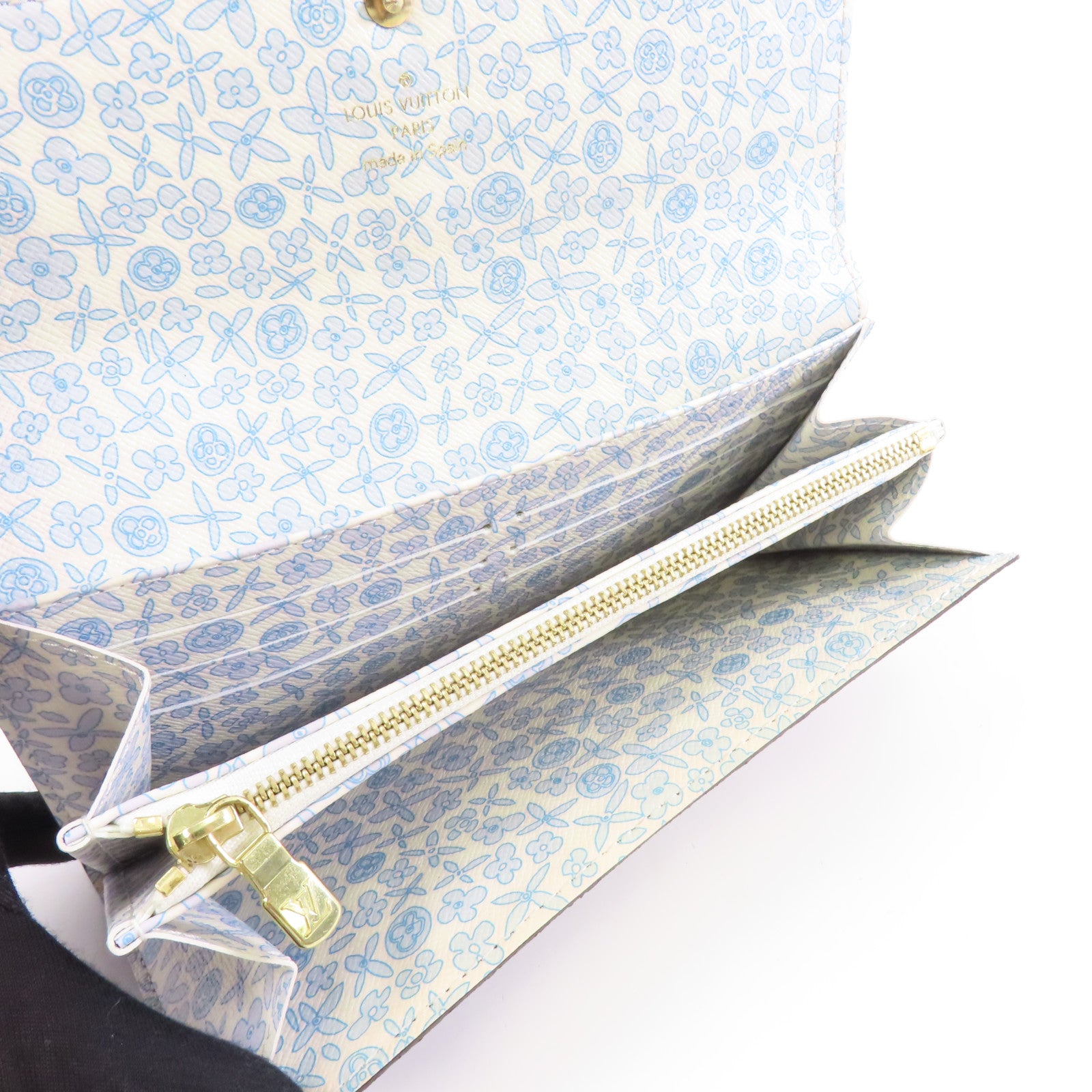 LOUIS VUITTON 【激減優惠】Monogram Portefeuille Sarah金扣長錢包啡色