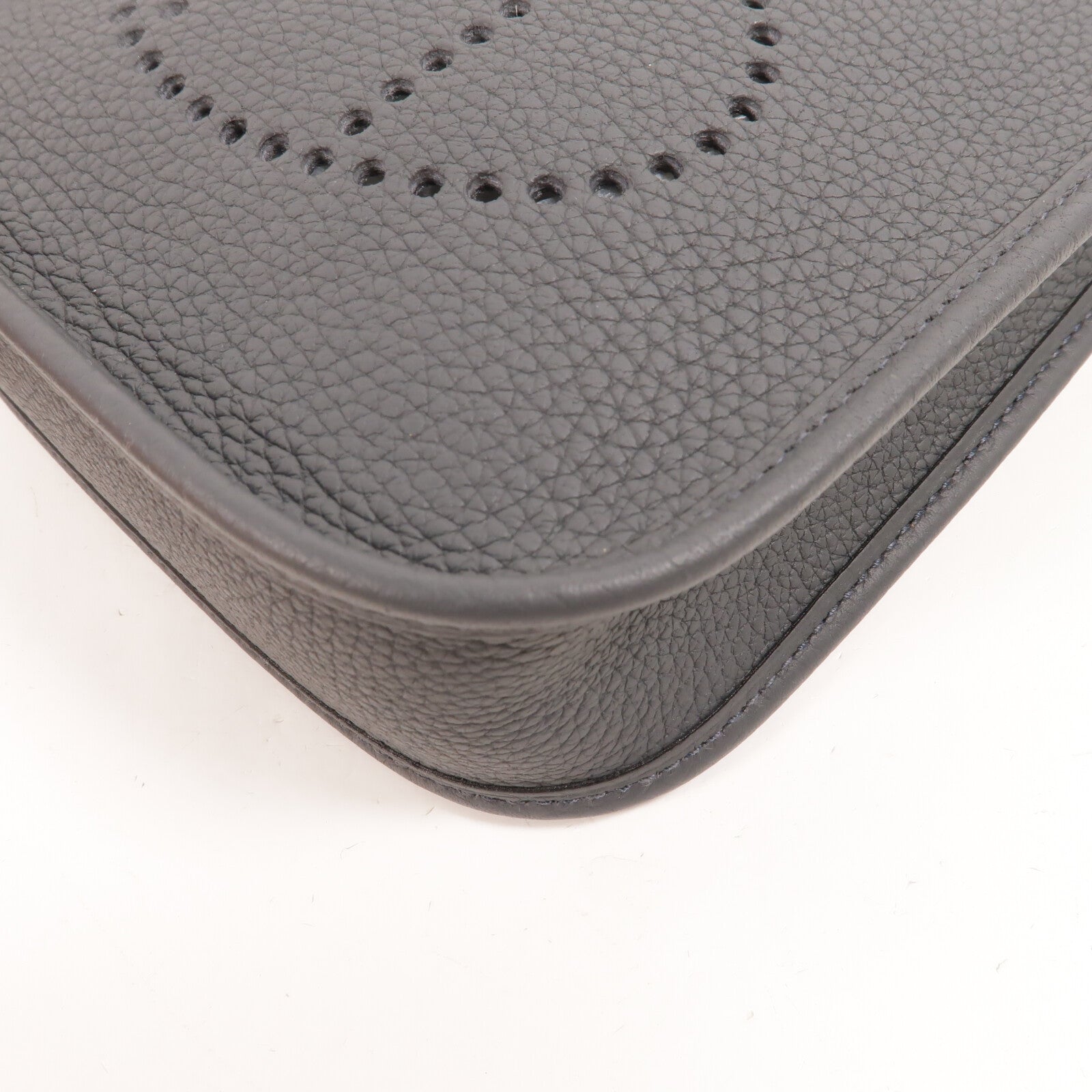 HERMES Clemence皮革Evelyne TPM肩背袋Ardoise
