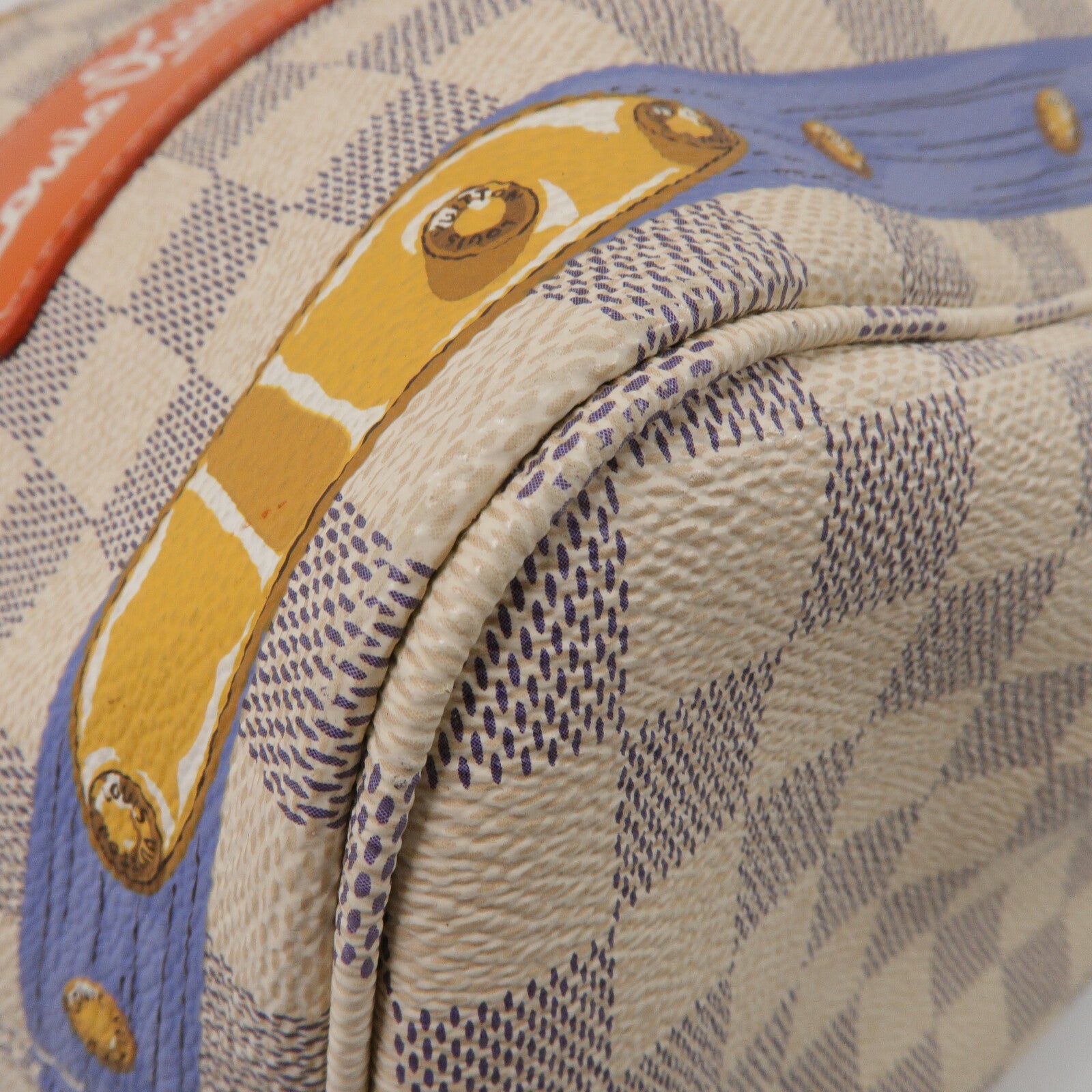 LOUIS VUITTON Damier Azur Neverfull MM手挽袋