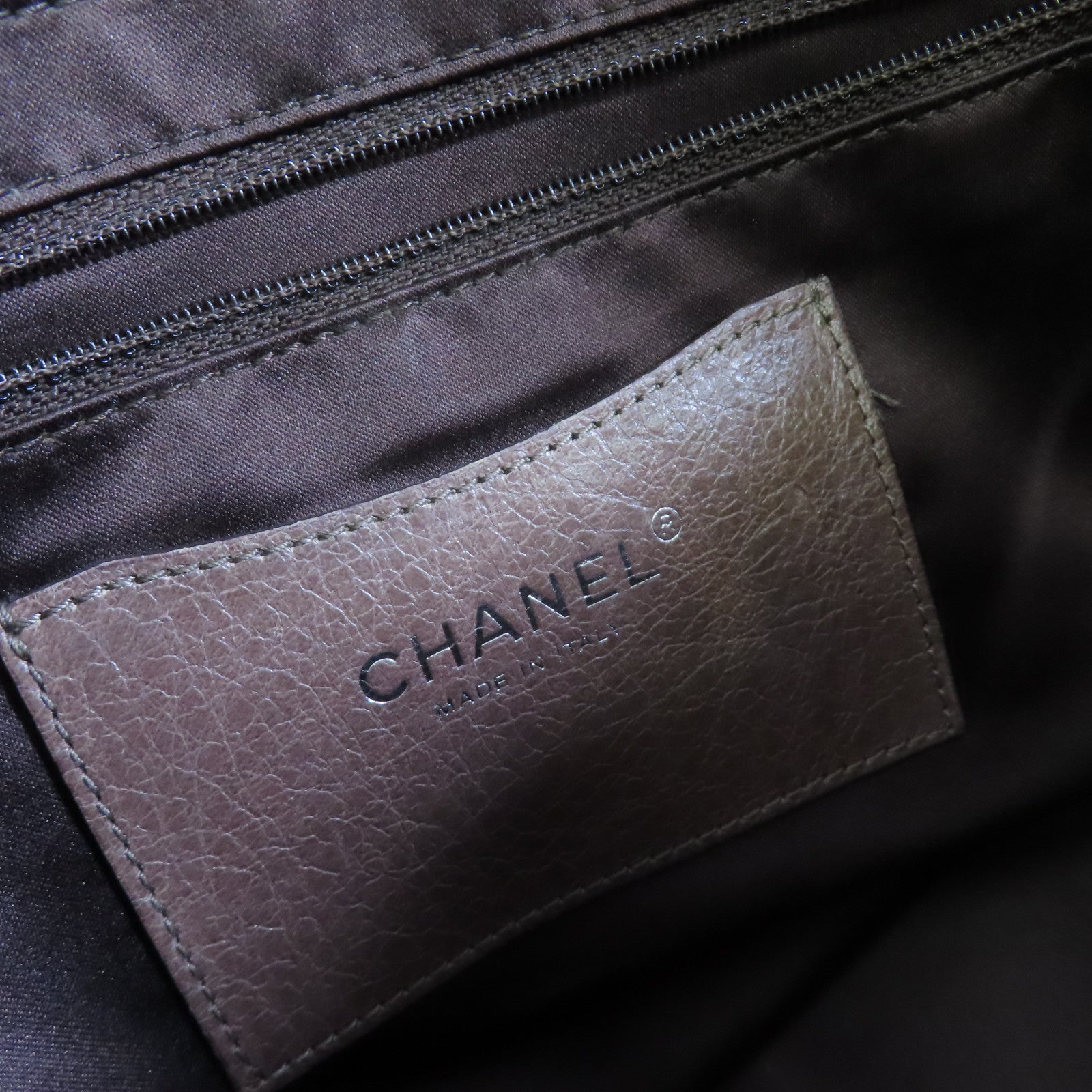 CHANEL【激減優惠】 牛皮皮革Shoulder Bag銀扣啡色