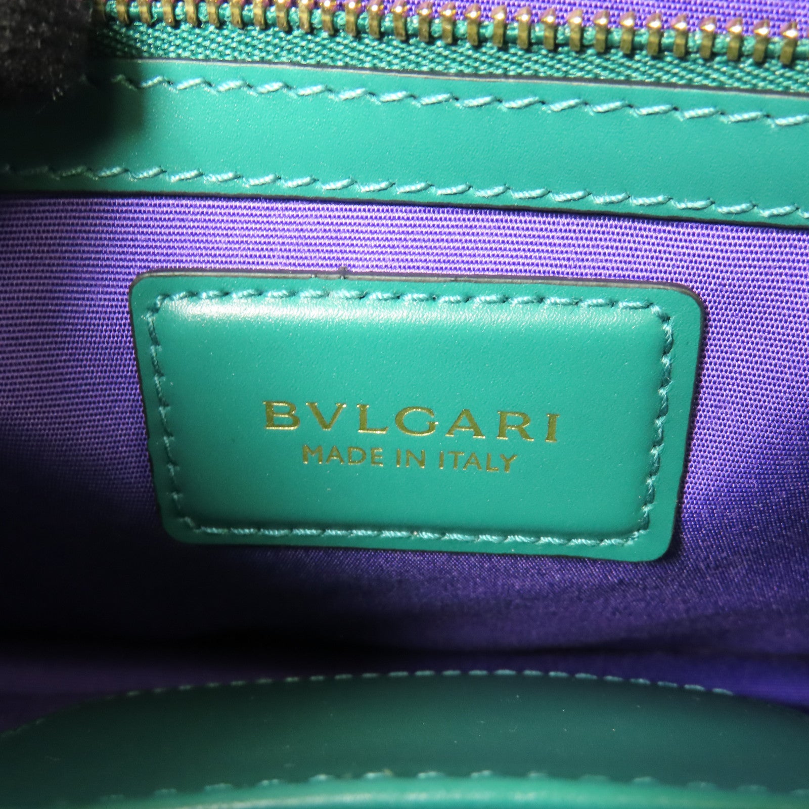 BVLGARI 牛皮皮革Chain Shoulder金扣鏈帶肩背袋