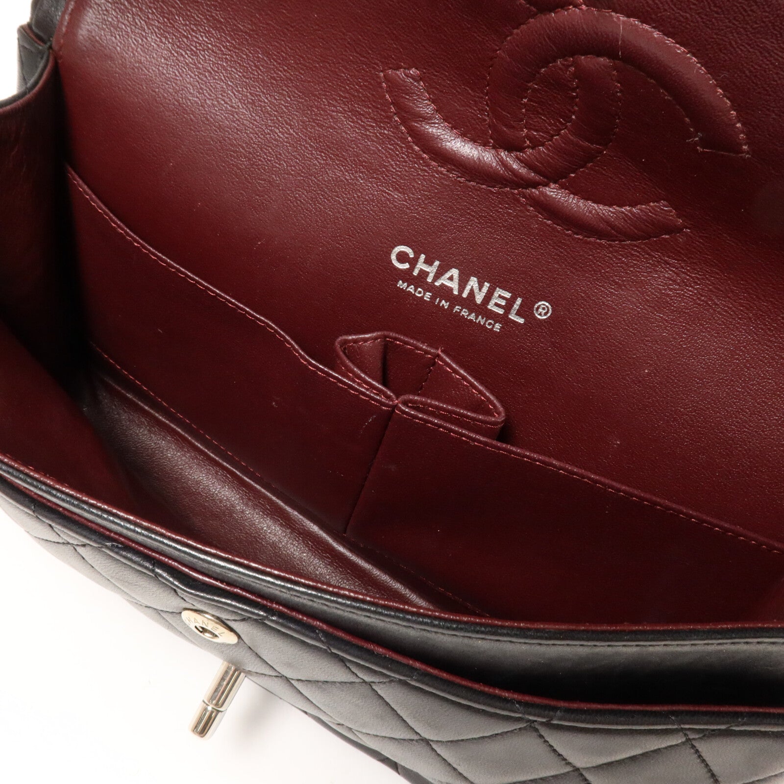 CHANEL 羊皮皮革Vintage Classic 25鏈帶肩背袋