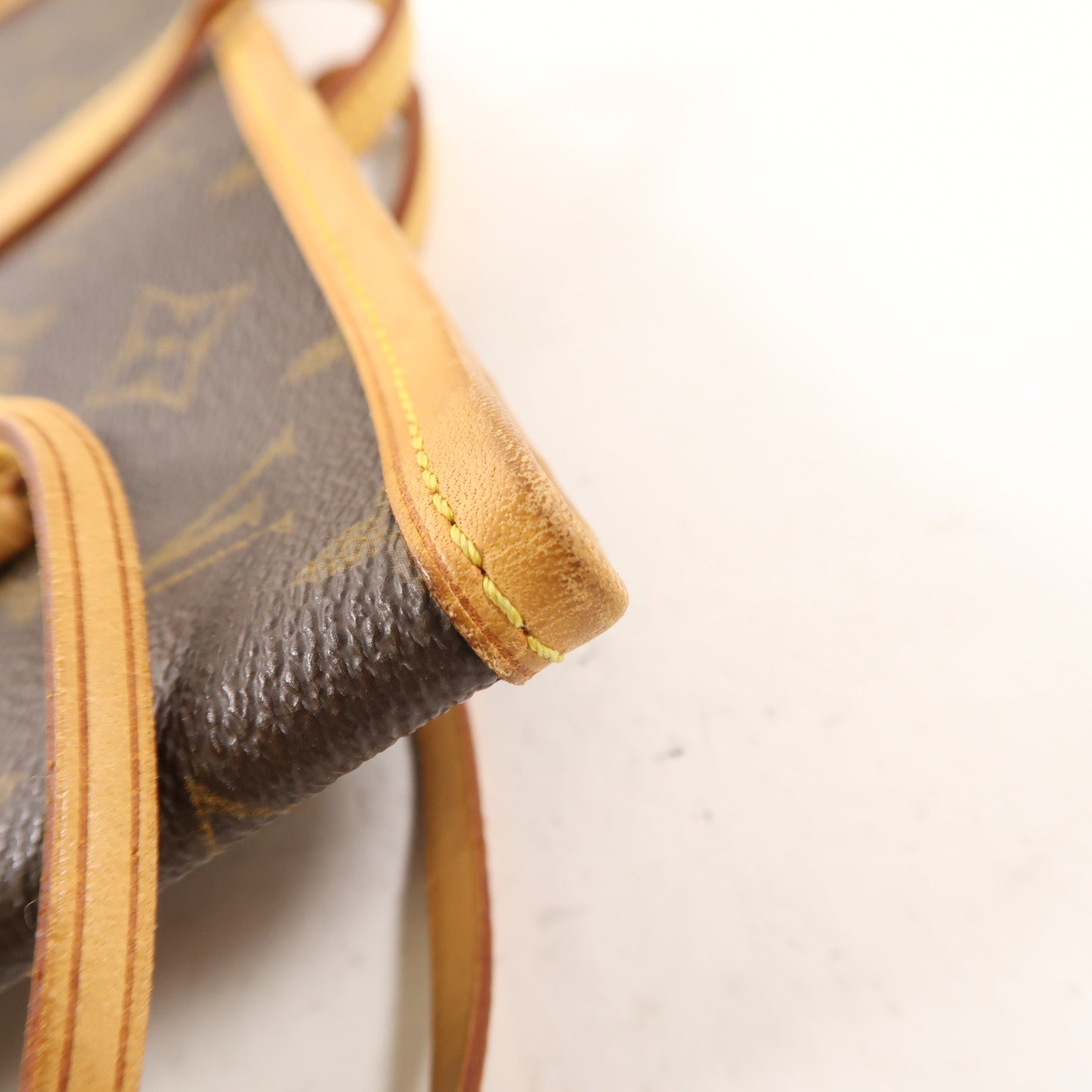 LOUIS VUITTON Monogram Neverfull MM金扣肩背袋棕色