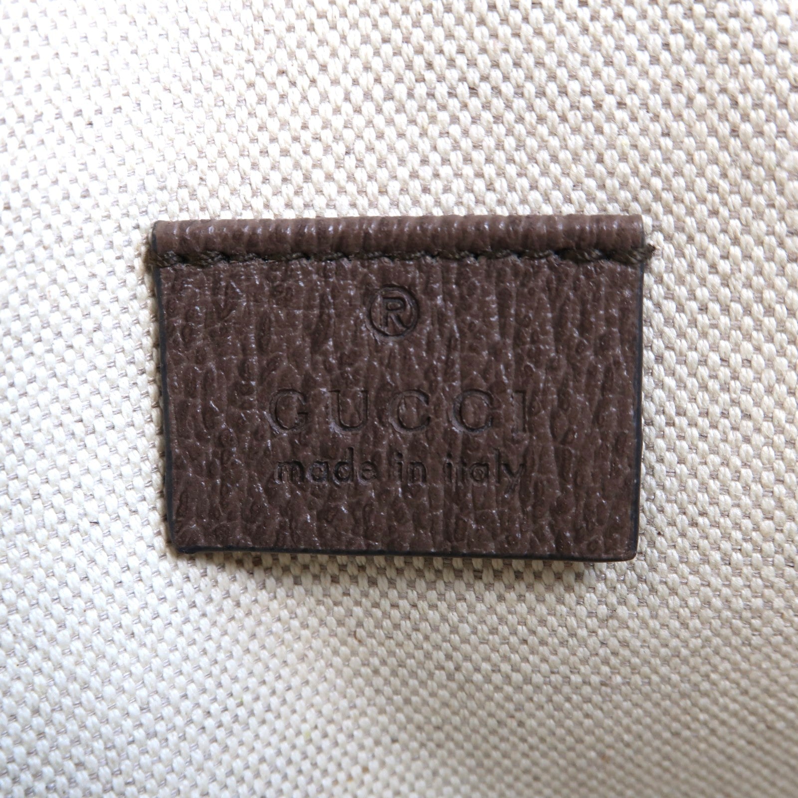 GUCCI 【激減優惠】塗層帆布Rajah金扣肩背袋啡色