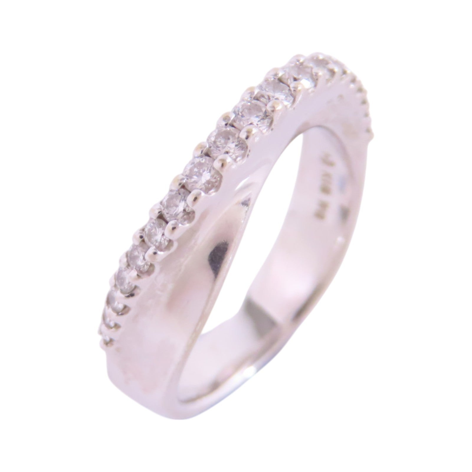 JEWELRY 【激減優惠】18K白金/鑽石Diamond Ring戒指US#5.75