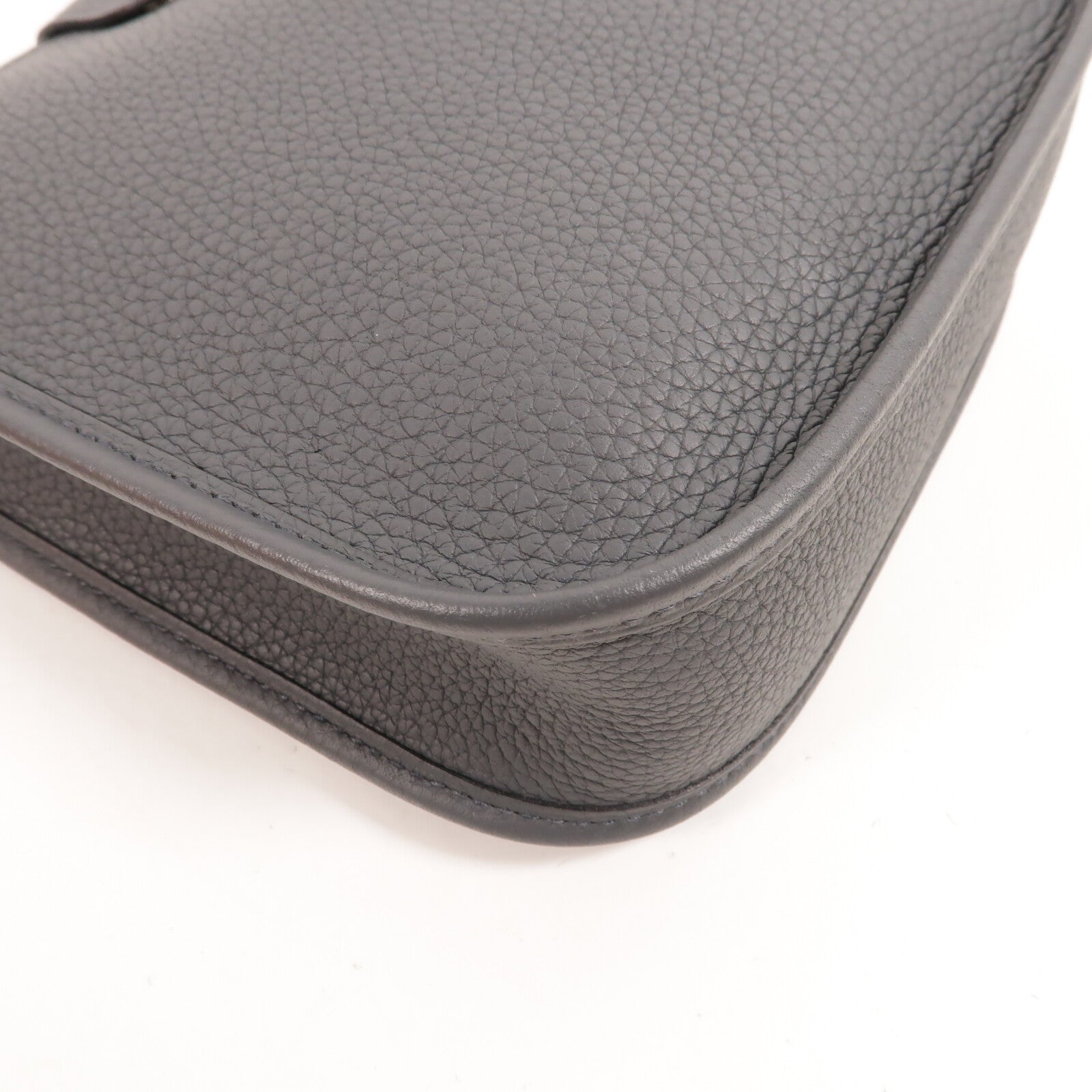 HERMES Clemence皮革Evelyne TPM肩背袋Ardoise