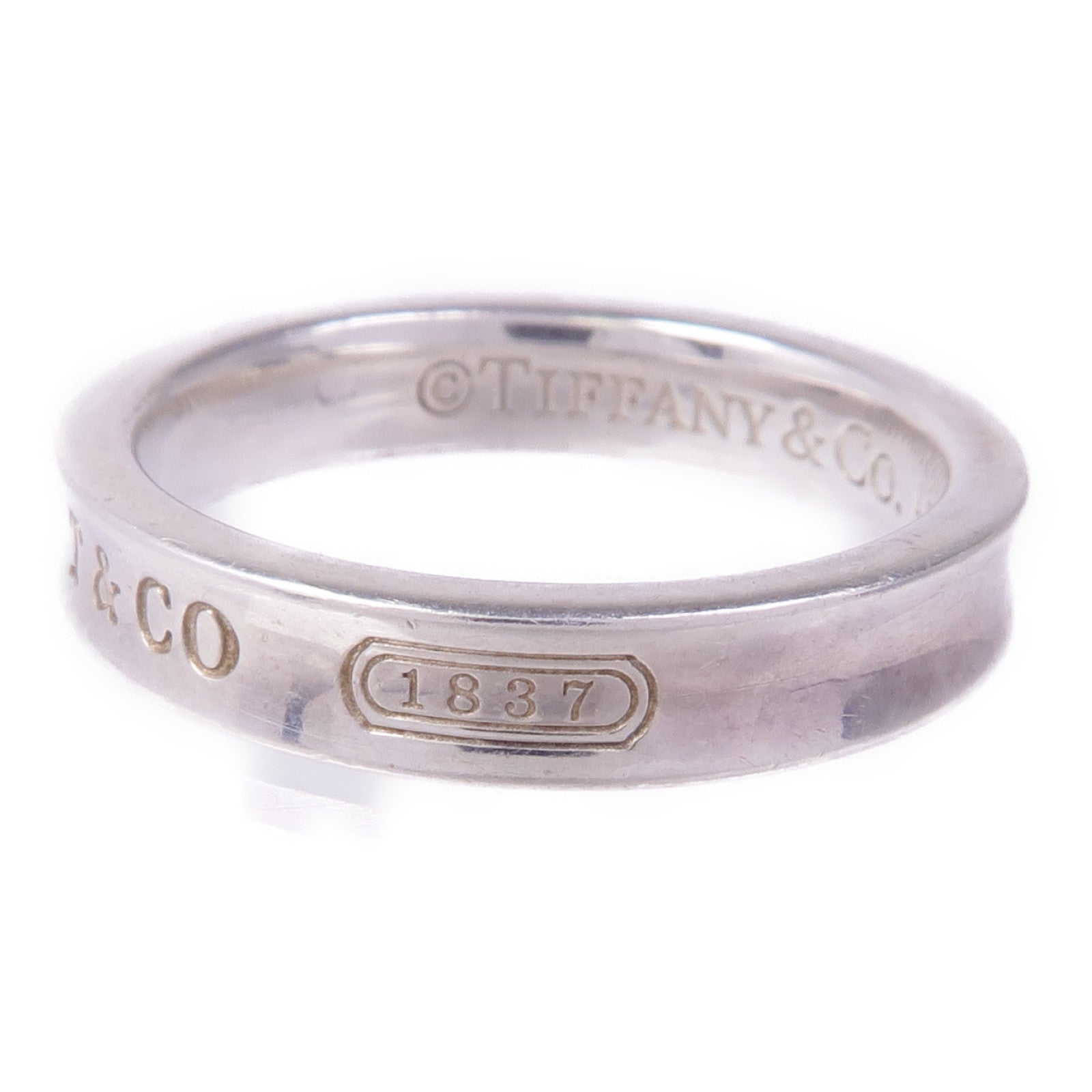 TIFFANY＆CO 925純銀1837 Ring戒指US#6.25
