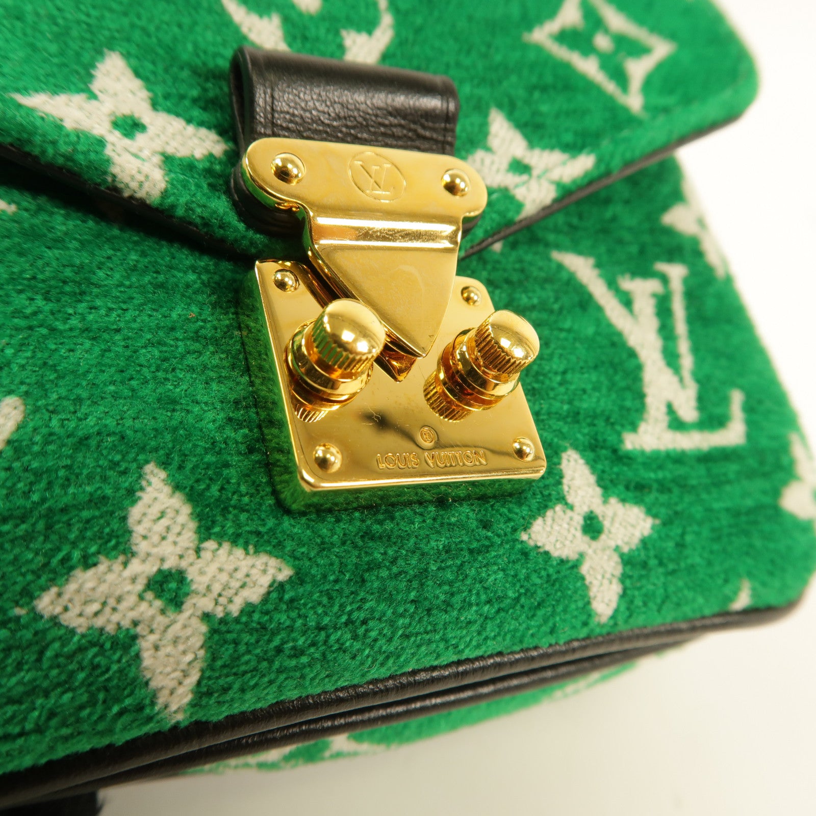 LOUIS VUITTON Monogram jacquard velvet Micro Metis手挽肩背兩用袋