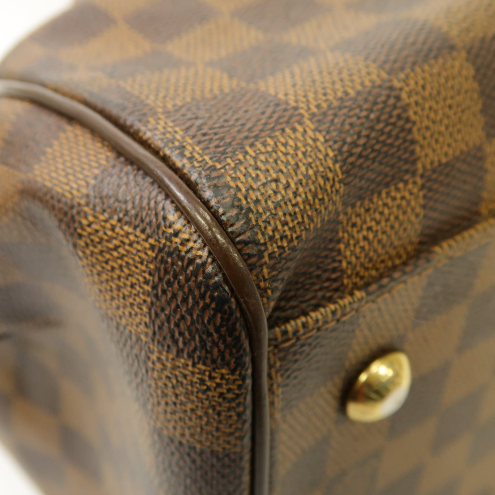 LOUIS VUITTON 【激減優惠】Damier Trevi GM金扣手挽肩背兩用袋啡色