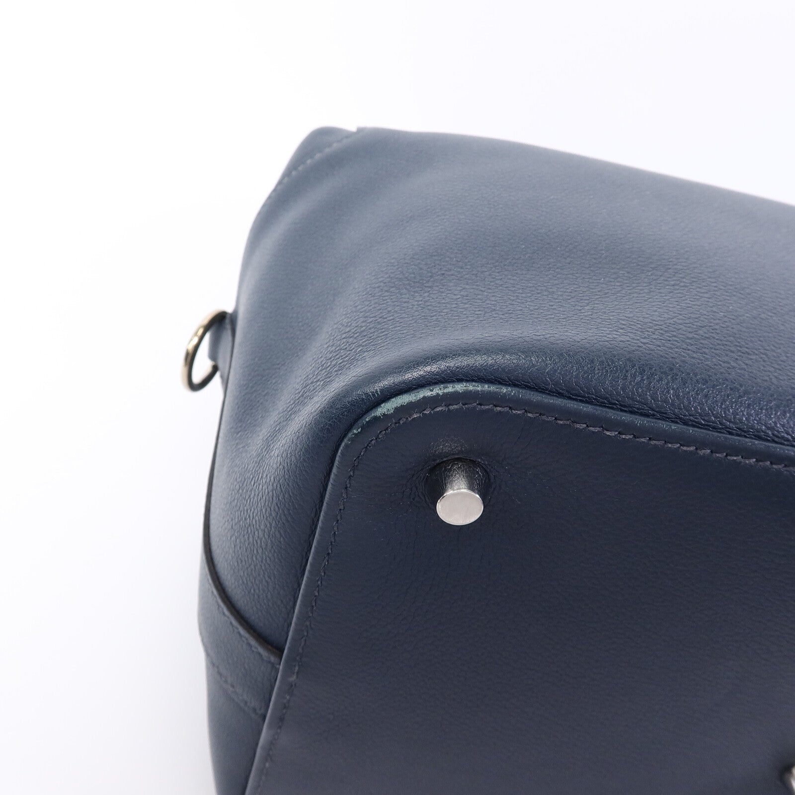 HERMES Evercolor皮革Toolbox 26手挽肩背兩用袋Bleu Ocean