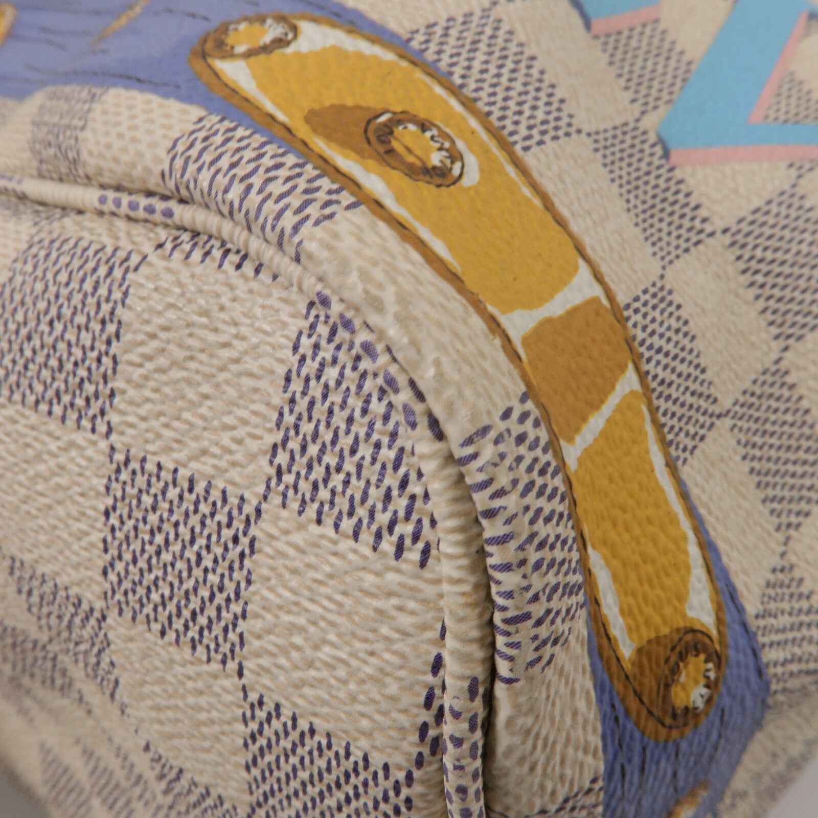 LOUIS VUITTON Damier Azur Neverfull MM手挽袋