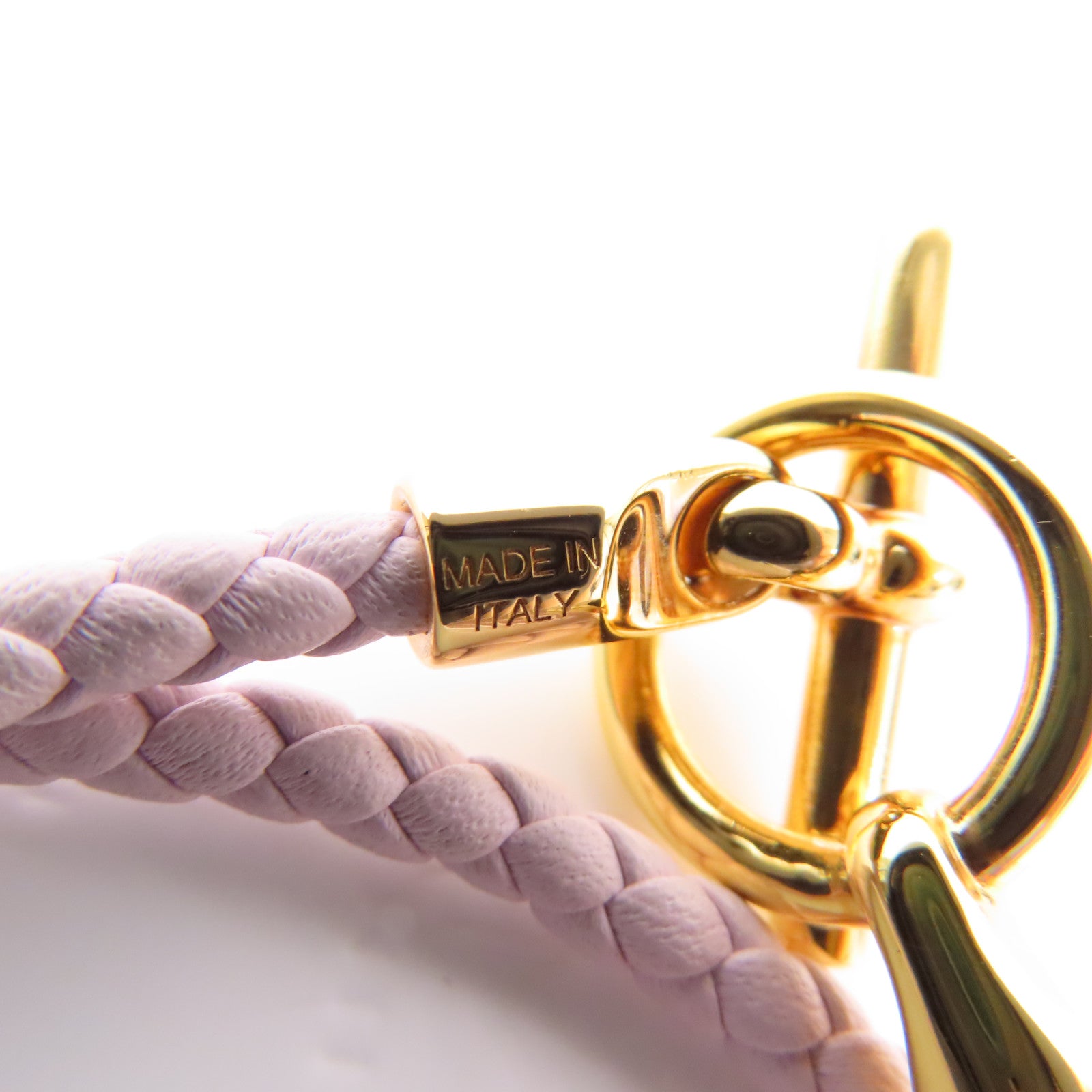 HERMES 皮革Glenan Double Tour Bracelet手鐲Mauve Pale