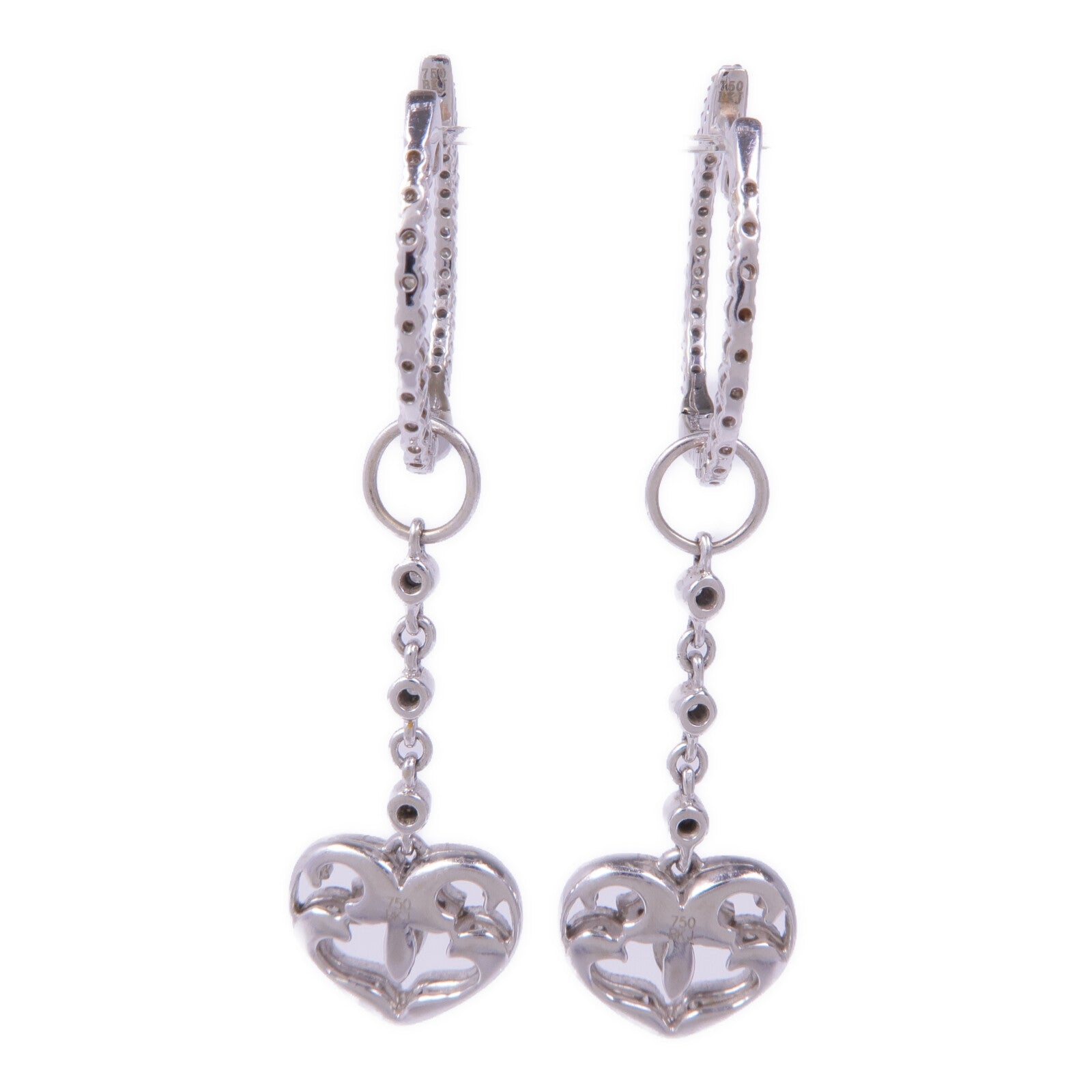 JEWELRY 18K白金Diamond Earrings鑽石耳環
