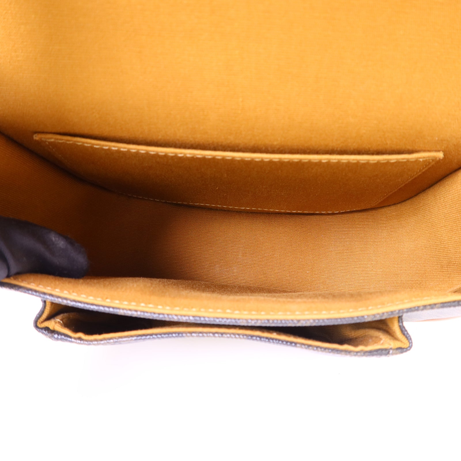 CELINE 塗層帆布Folco金扣肩背袋