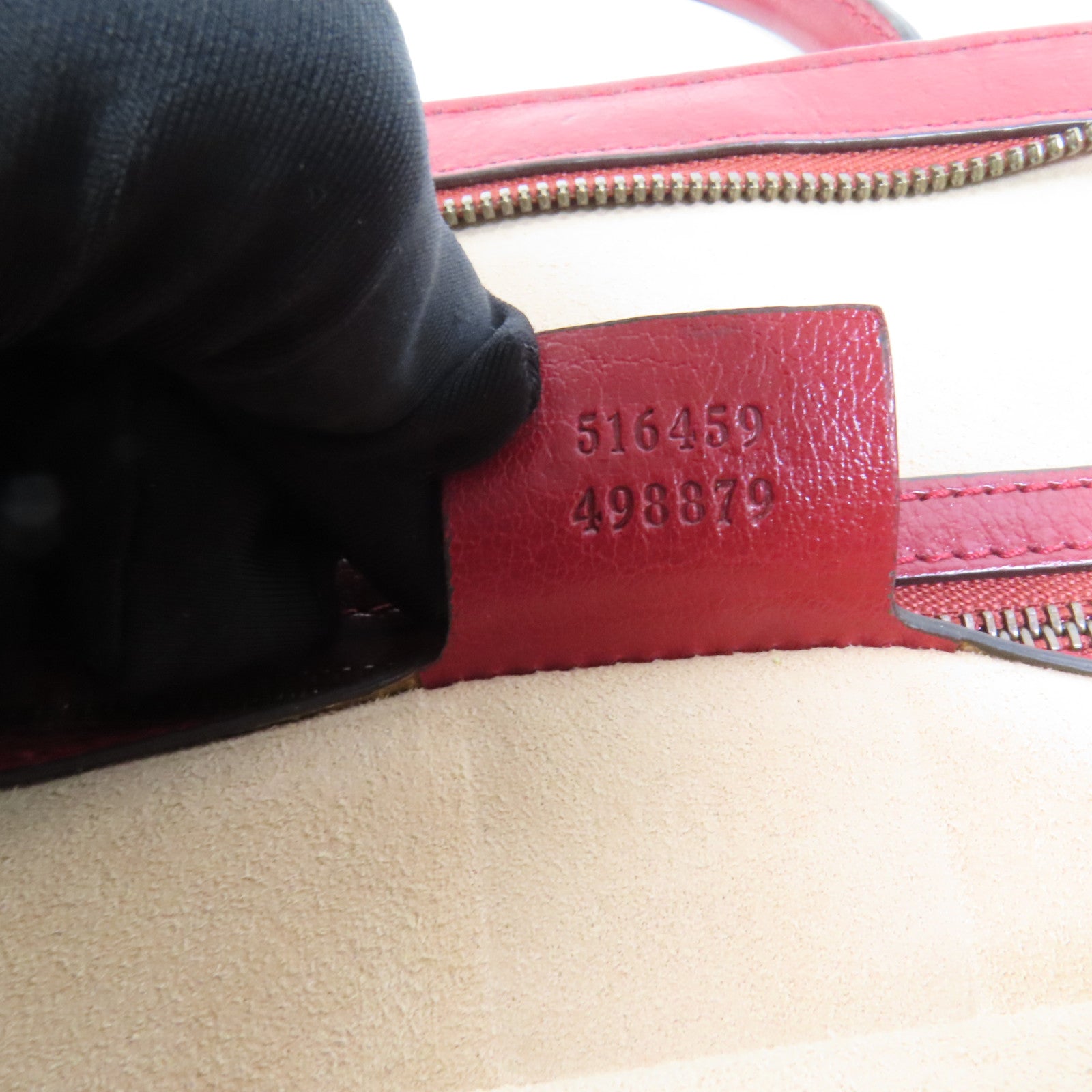 GUCCI 牛皮皮革Belle金扣手挽肩背兩用袋