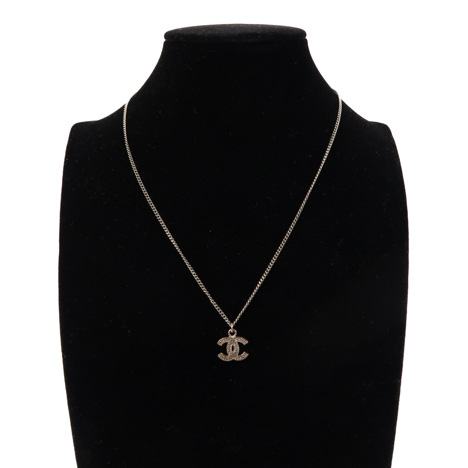 CHANEL 金屬Necklace項鍊銀色